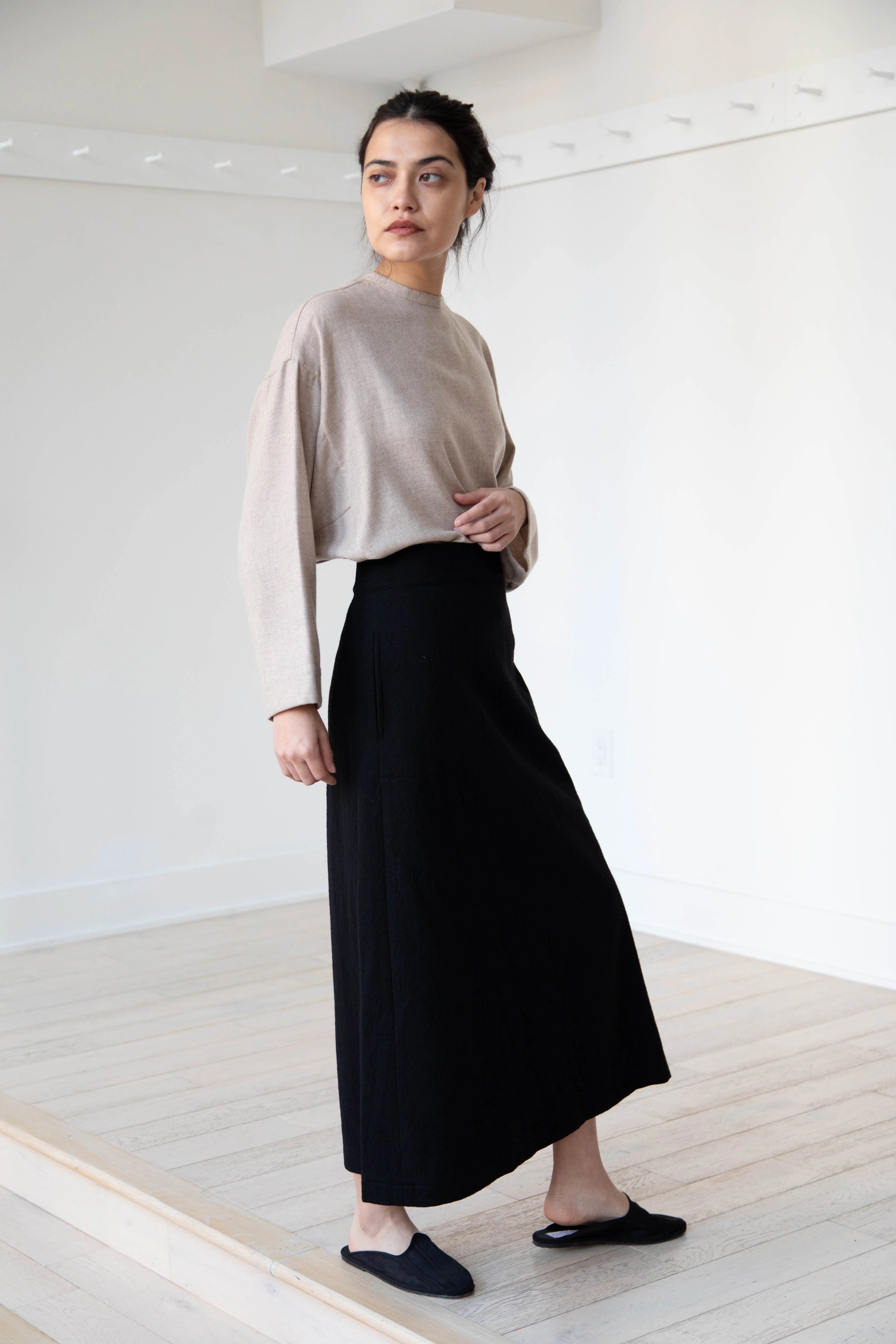 Arts & Science Flared Skirt in Wool - Image 14