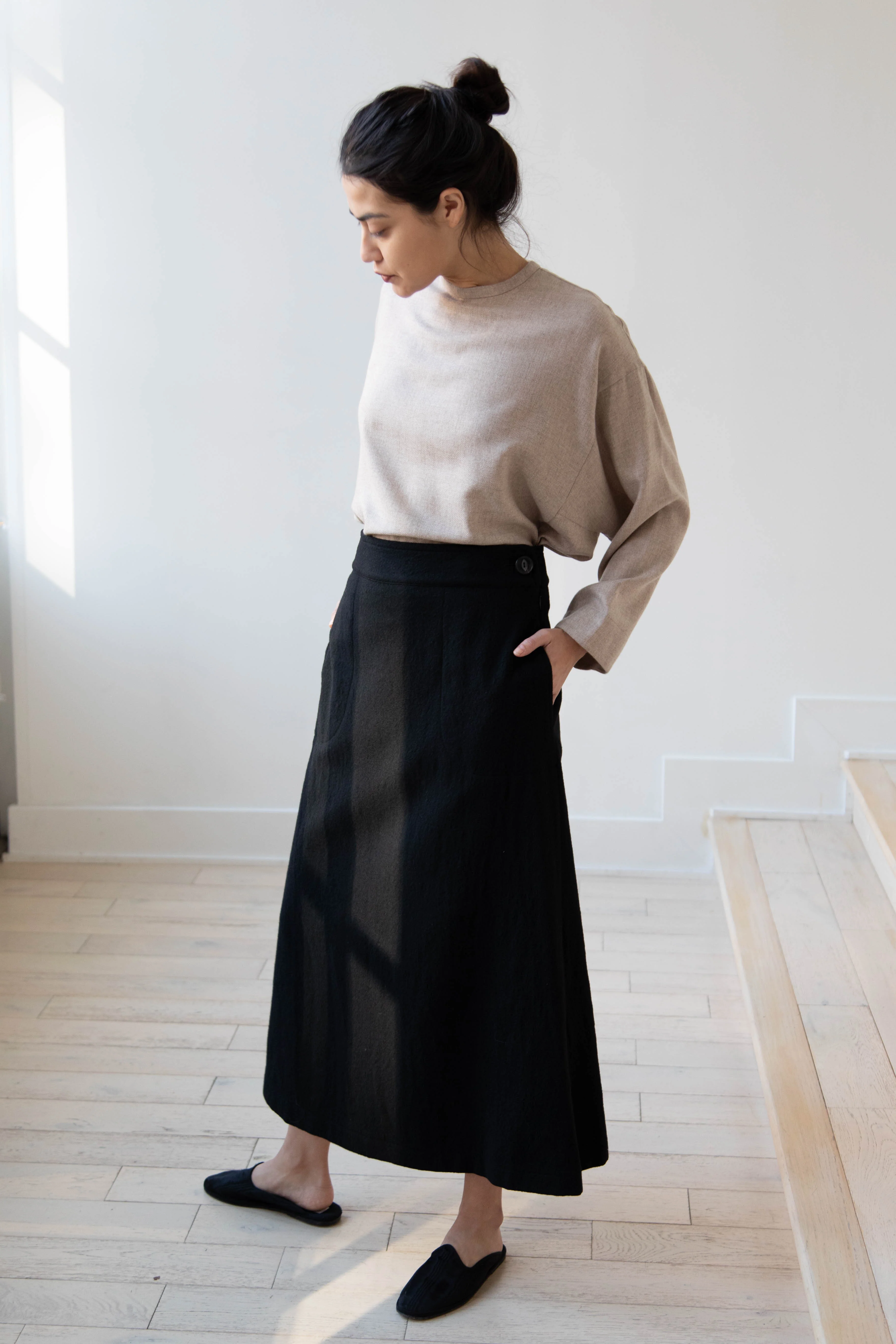 Arts & Science Flared Skirt in Wool - Image 19