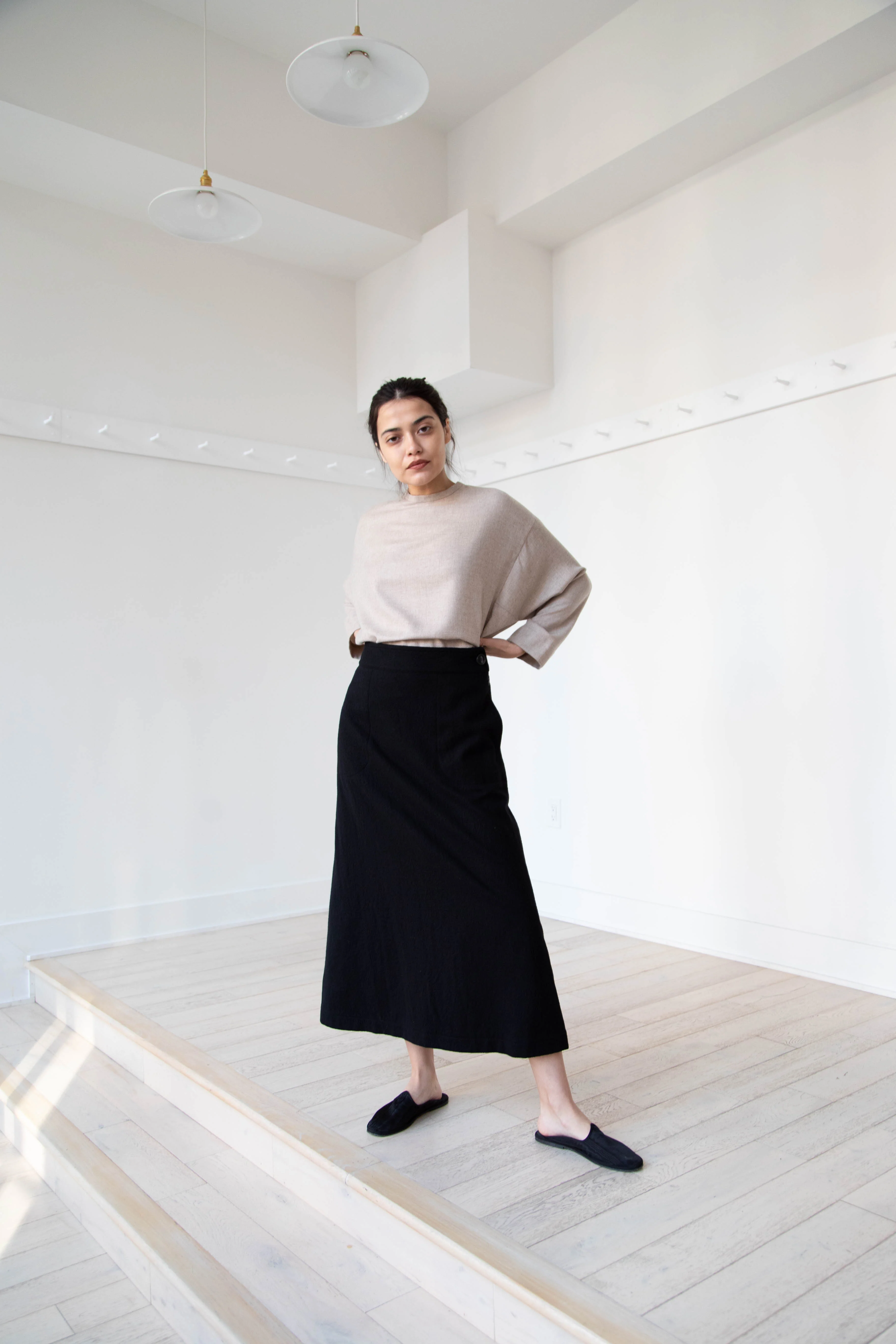 Arts & Science Flared Skirt in Wool - Image 22
