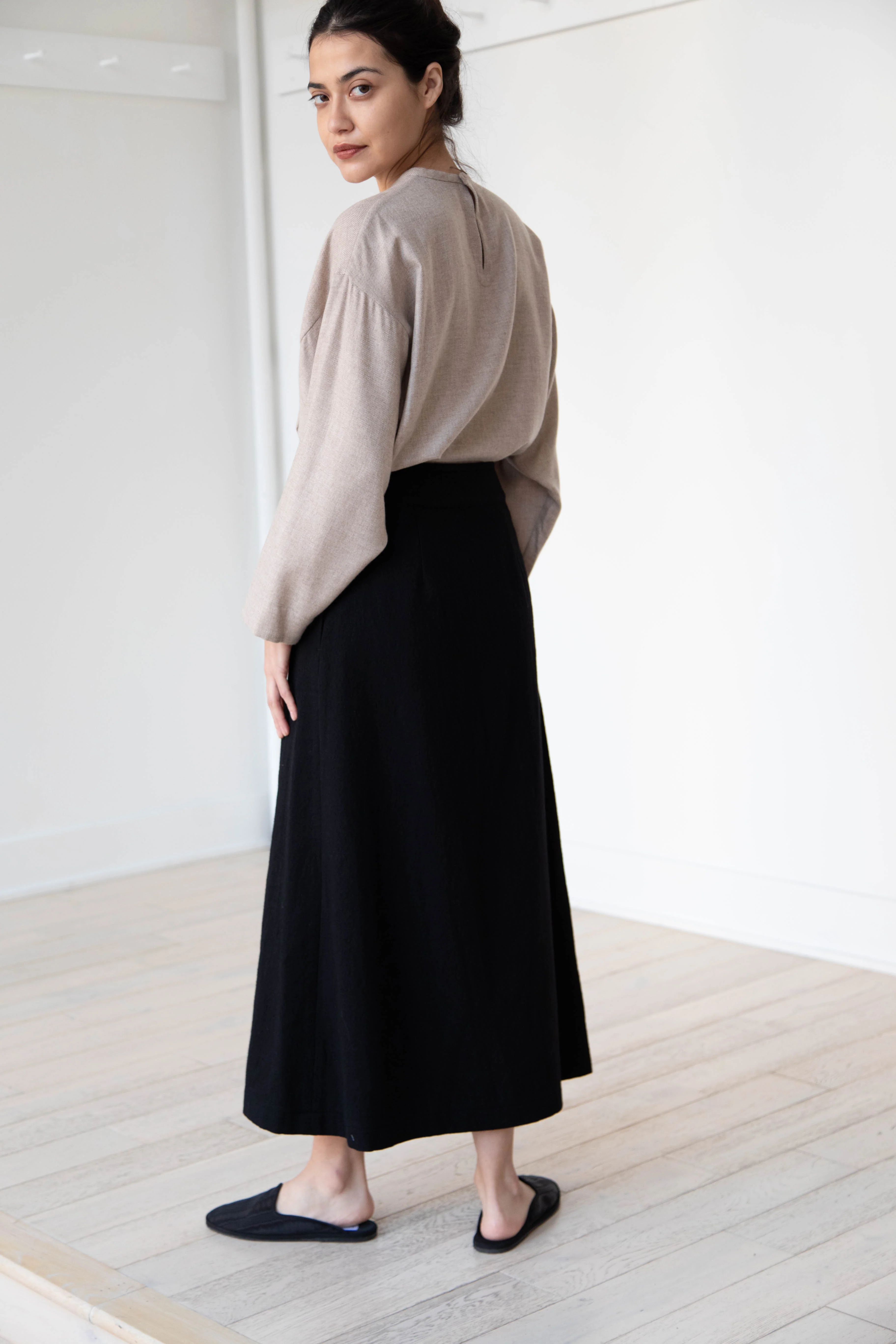 Arts & Science Flared Skirt in Wool - Image 26