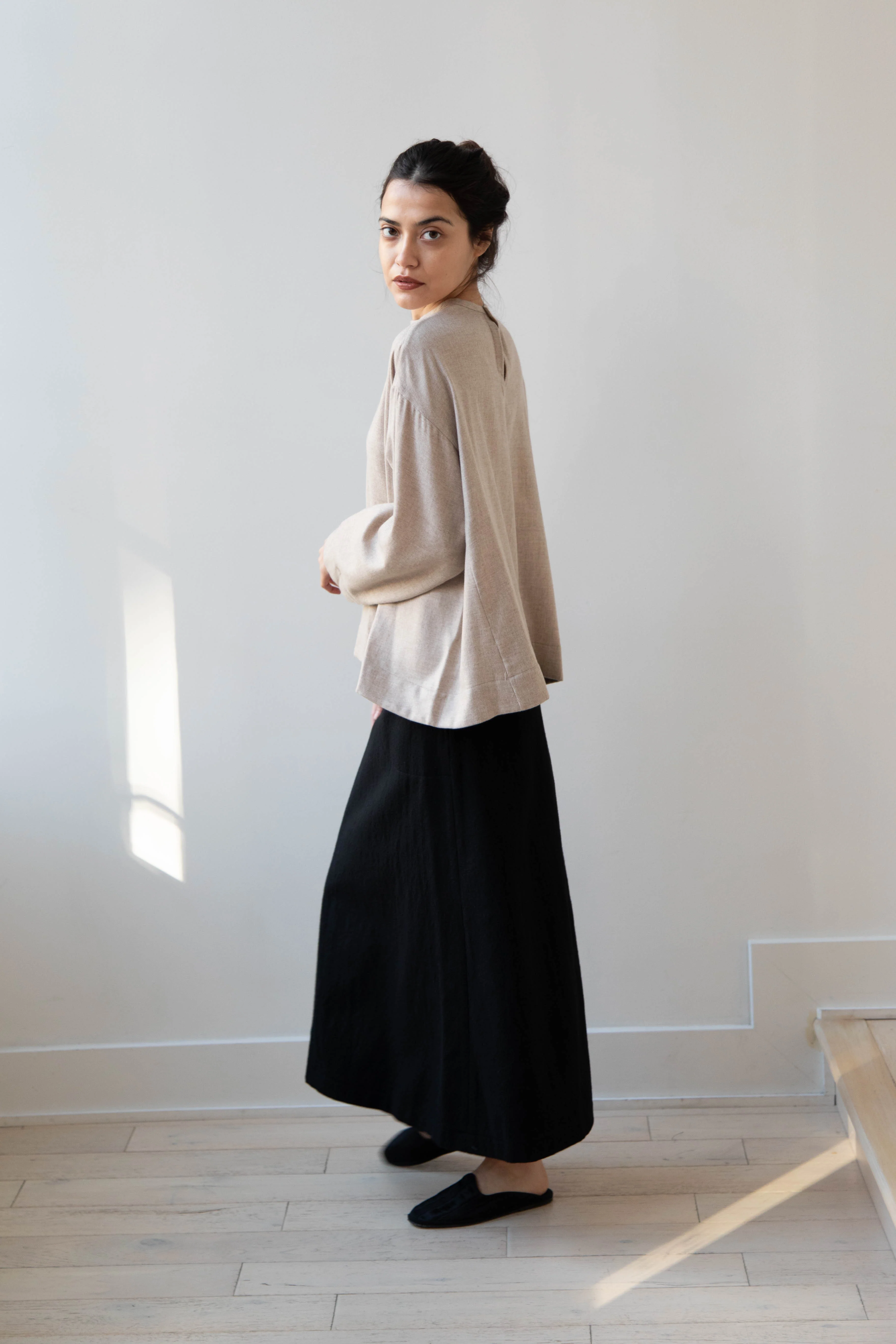 Arts & Science Flared Skirt in Wool - Image 39