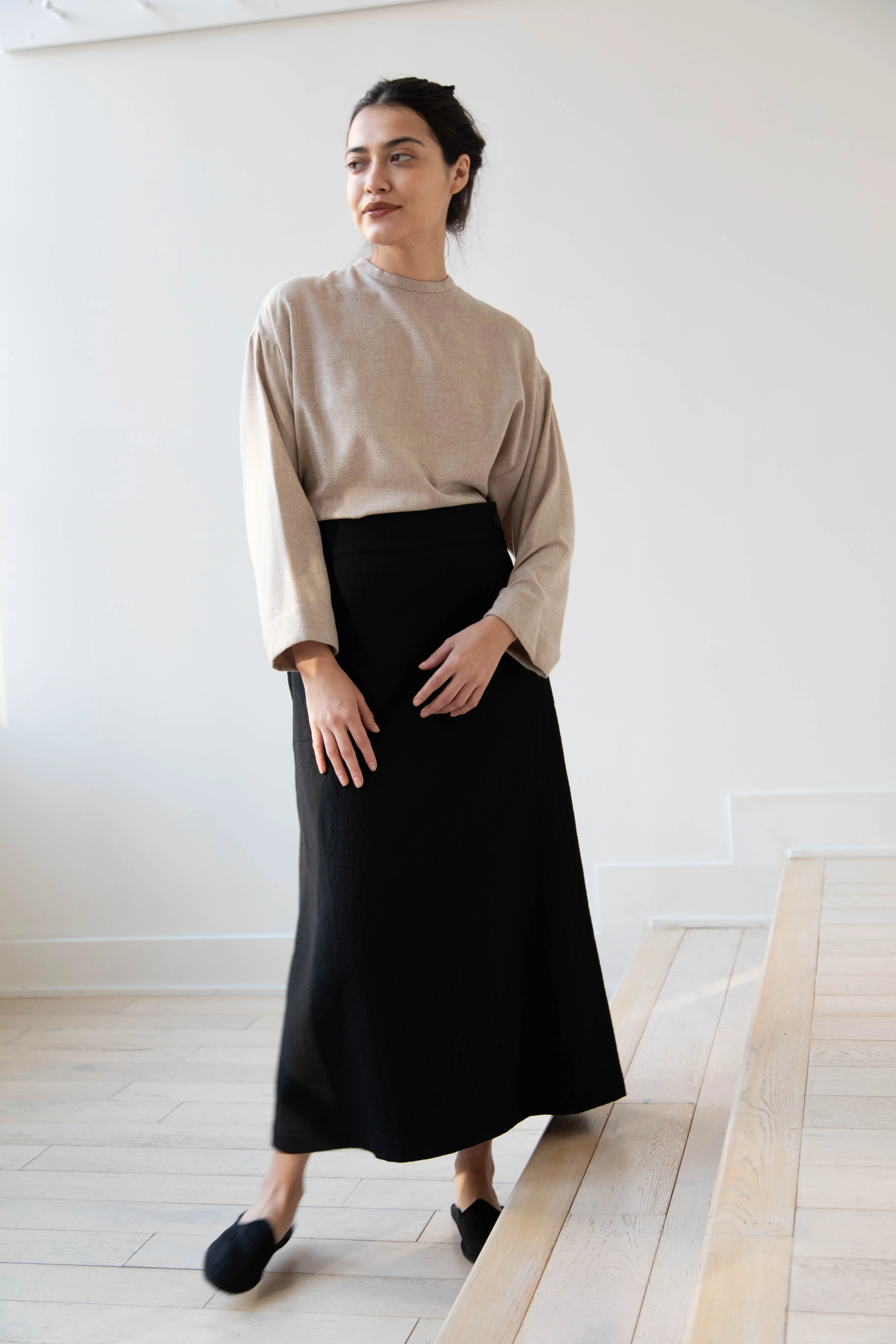 Arts & Science Flared Skirt in Wool - Image 9