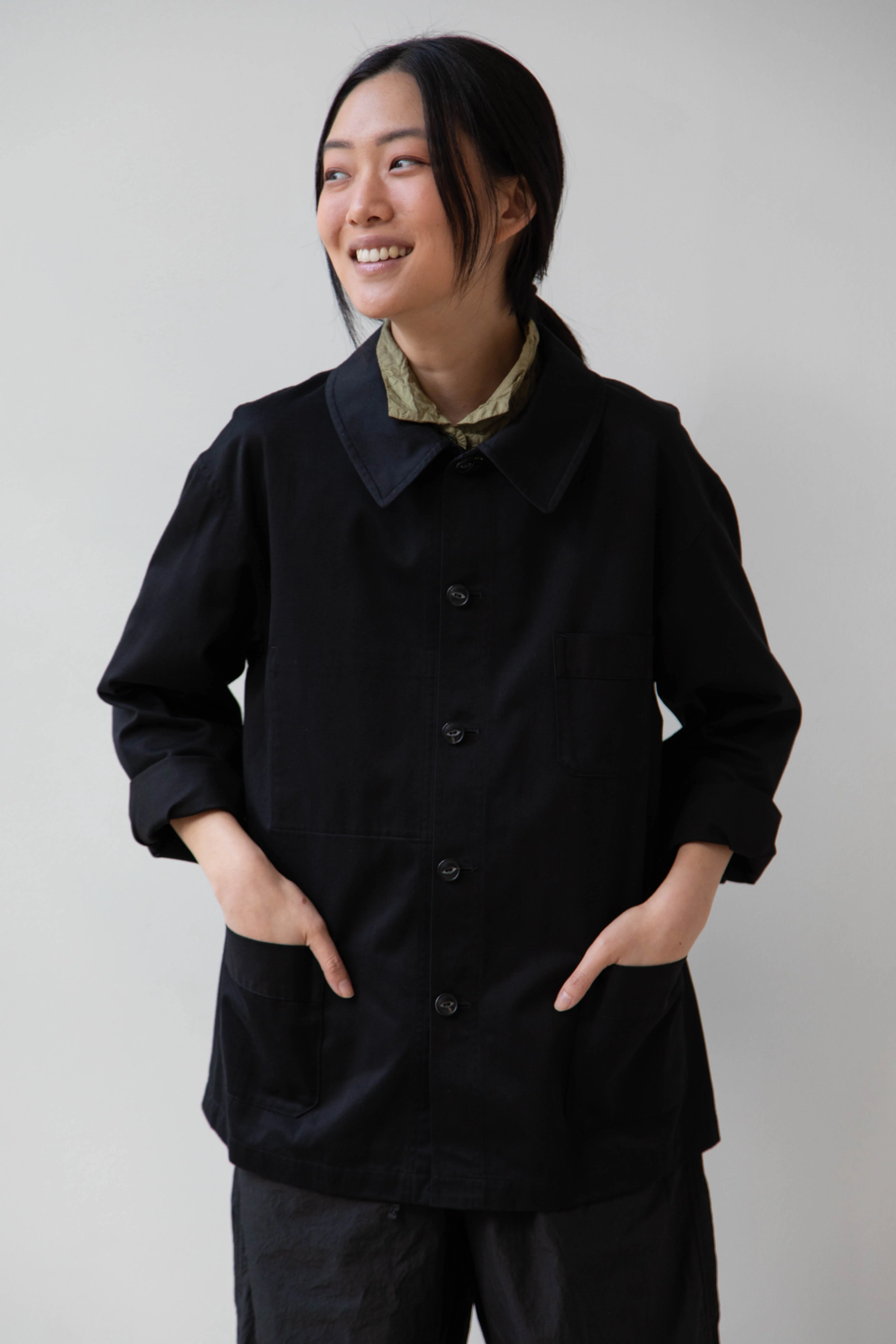 Arts & Science | French Work Jacket in Black - Image 3