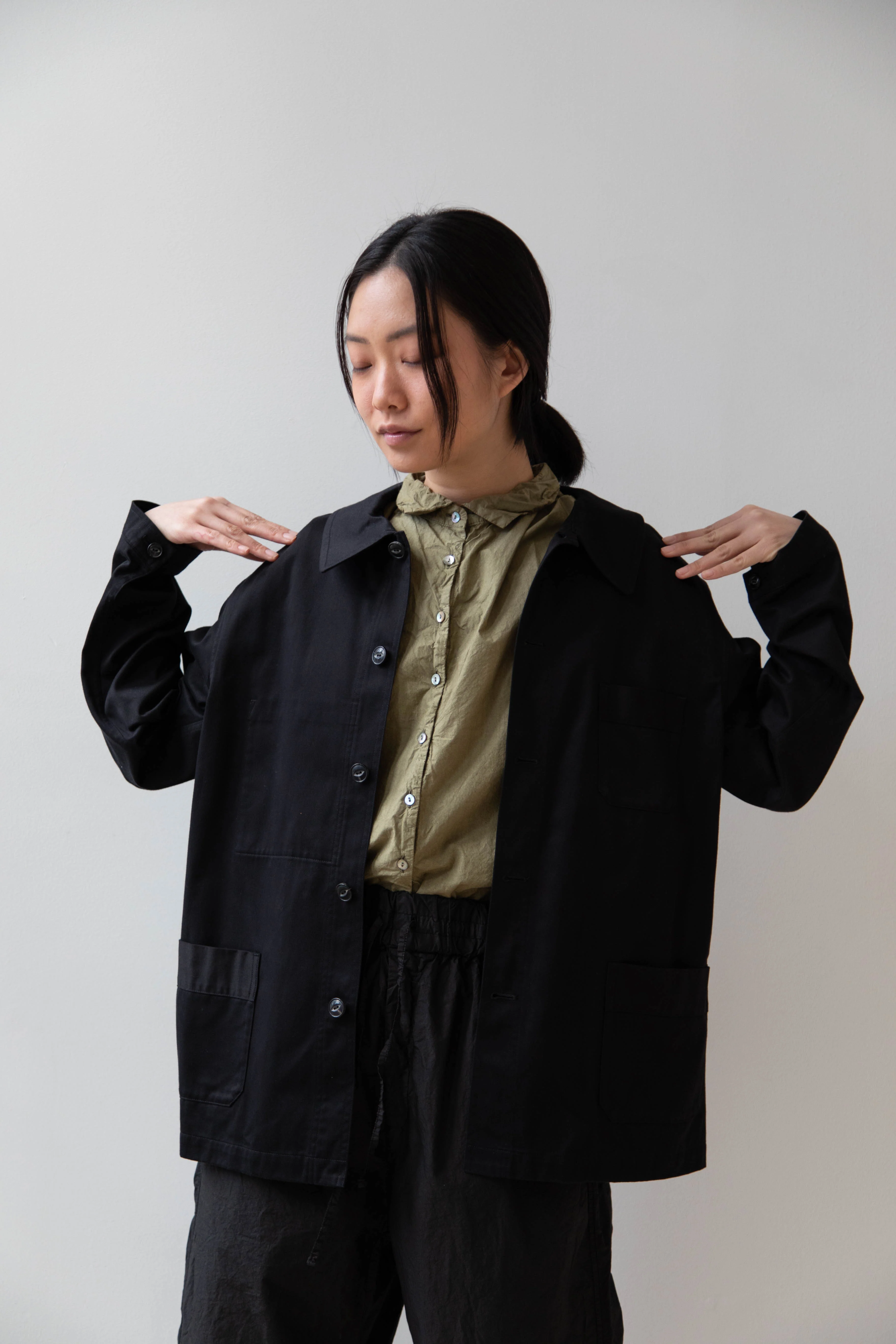 Arts & Science | French Work Jacket in Black - Image 7