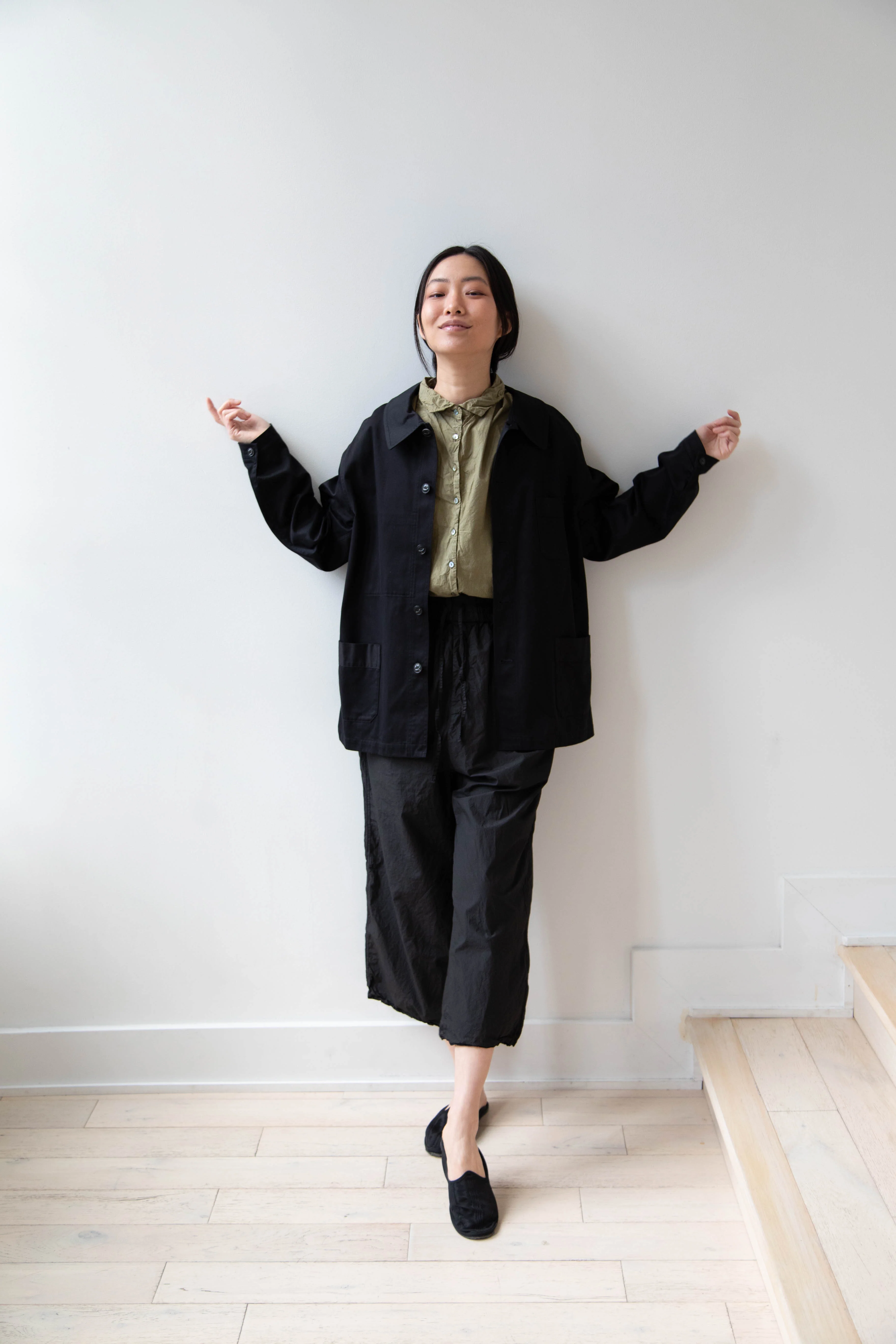 Arts & Science | French Work Jacket in Black - Image 8