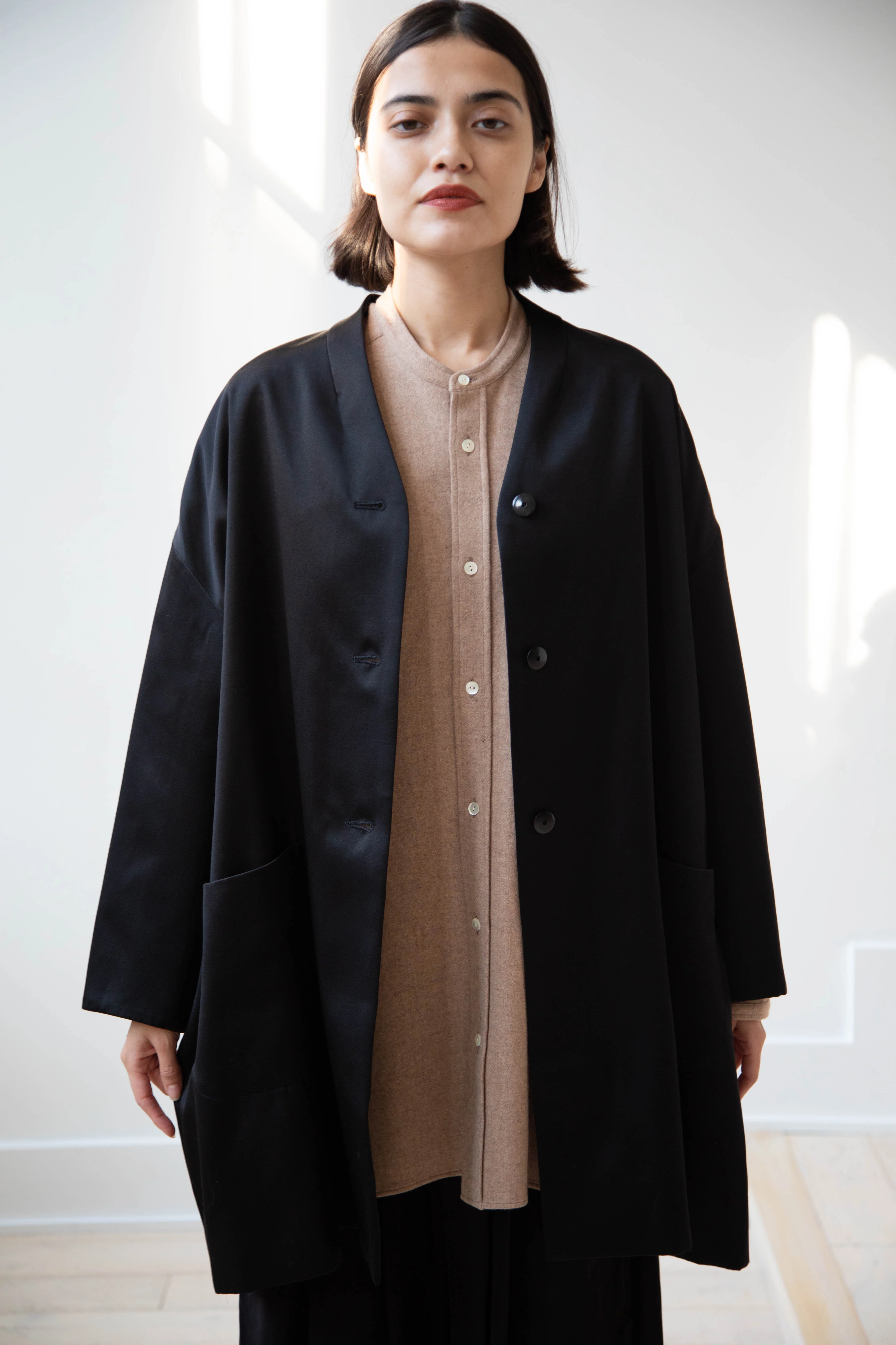 Arts & Science | Robe Cardigan Jacket in Cotton Silk Satin - Image 13