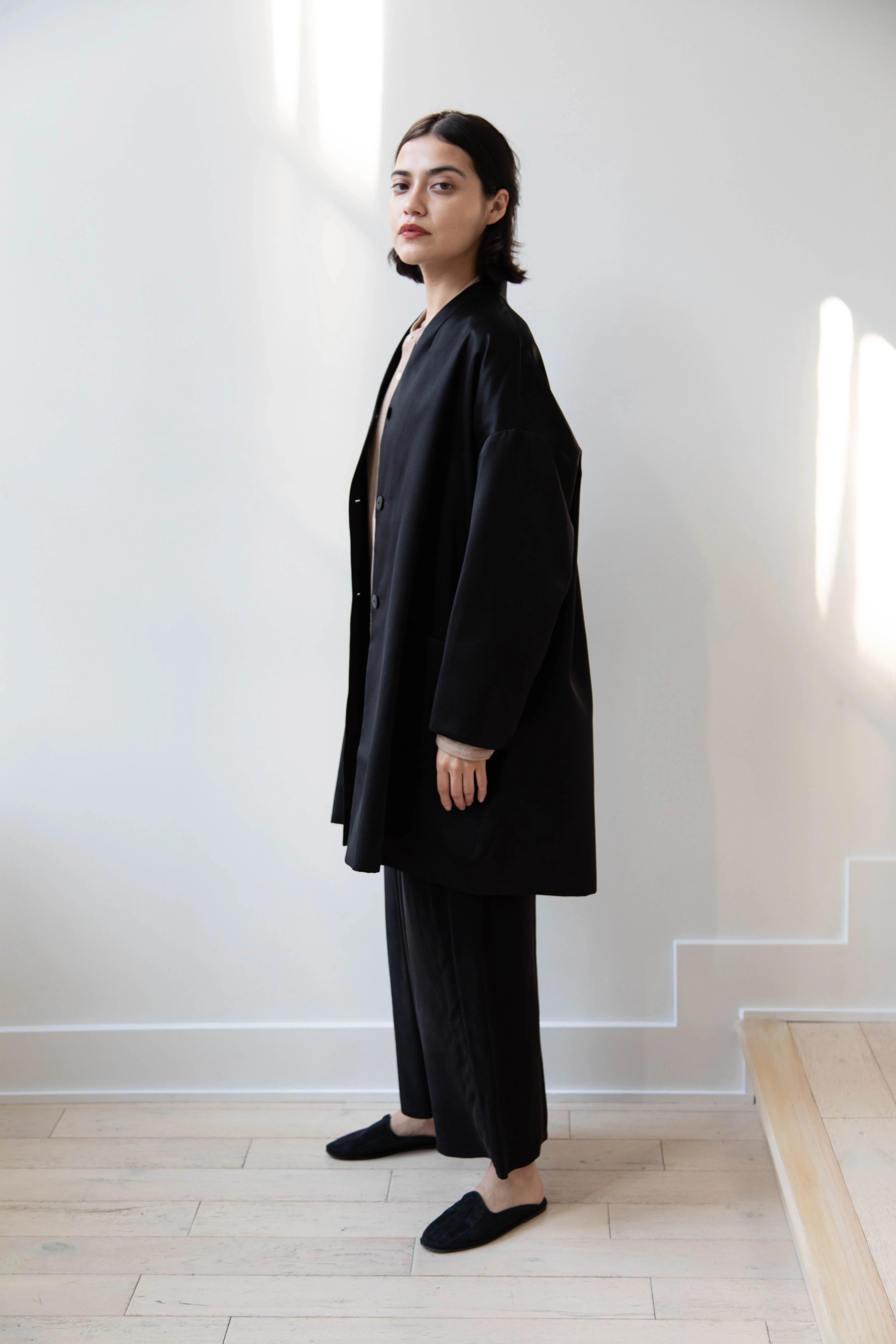 Arts & Science | Robe Cardigan Jacket in Cotton Silk Satin - Image 19