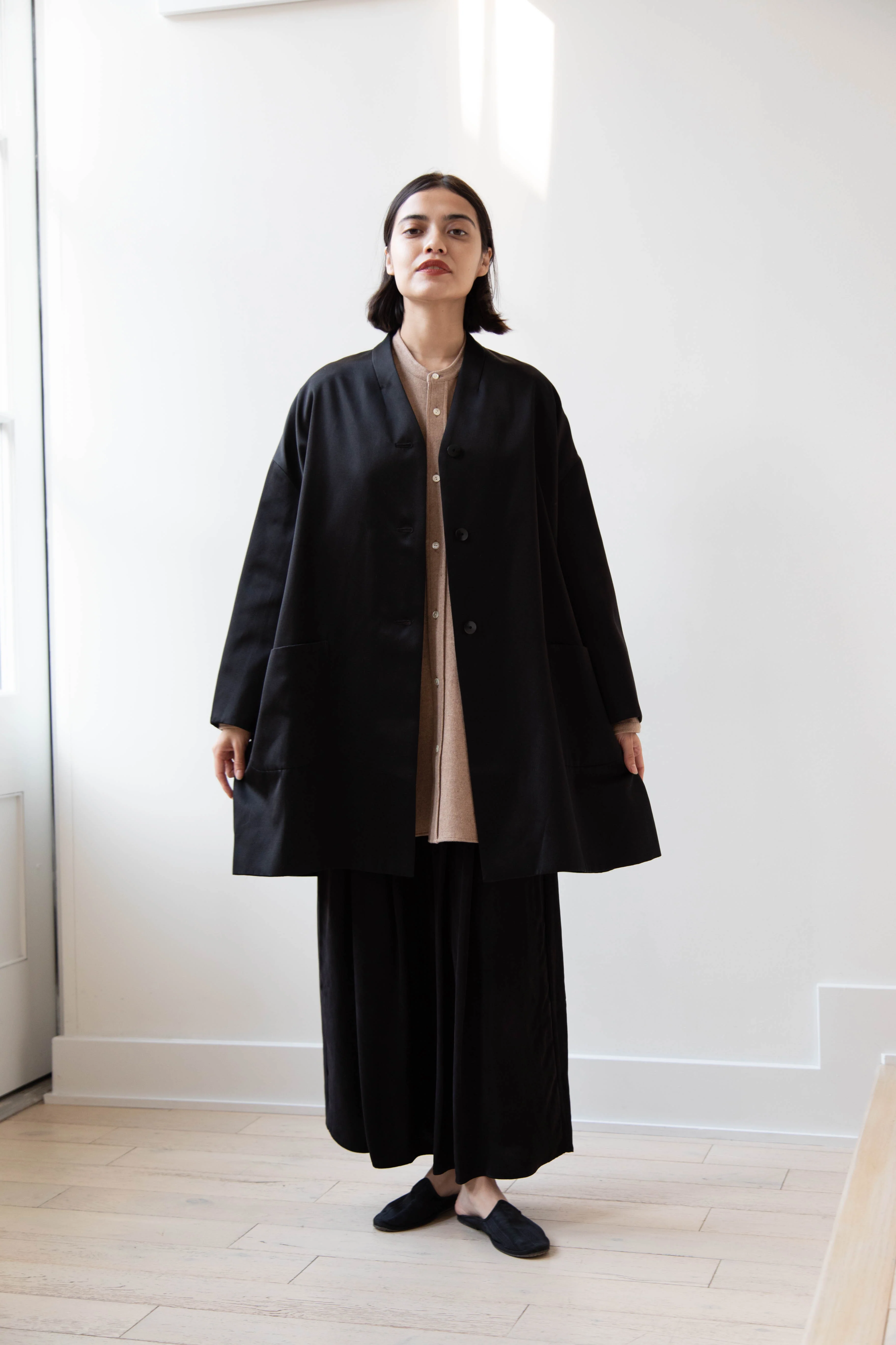 Arts & Science | Robe Cardigan Jacket in Cotton Silk Satin - Image 27