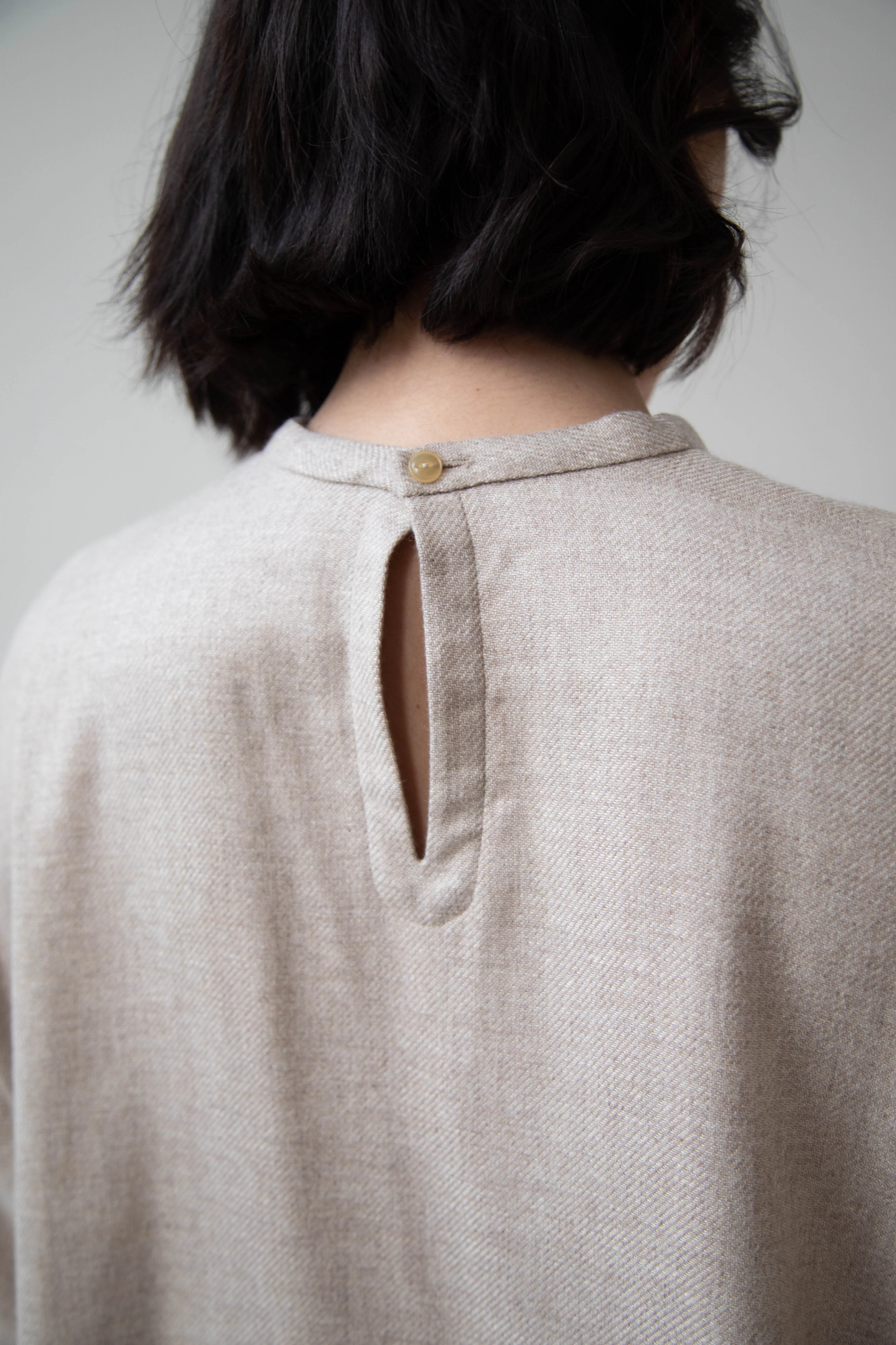 Arts & Science Tent Top in Taupe Cashmere Silk - Image 59