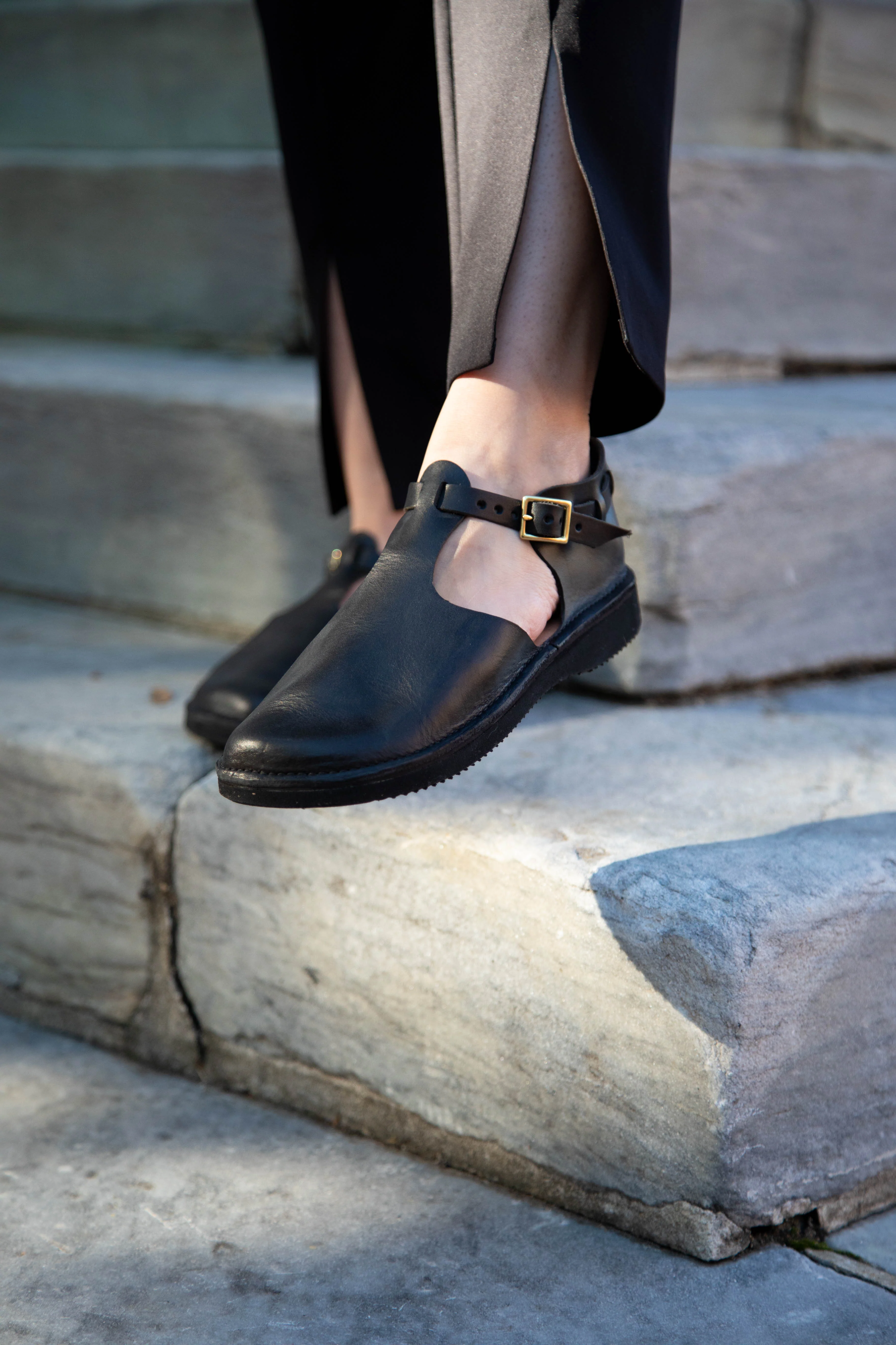 Aurora Shoes T-Strap in Black - Image 10