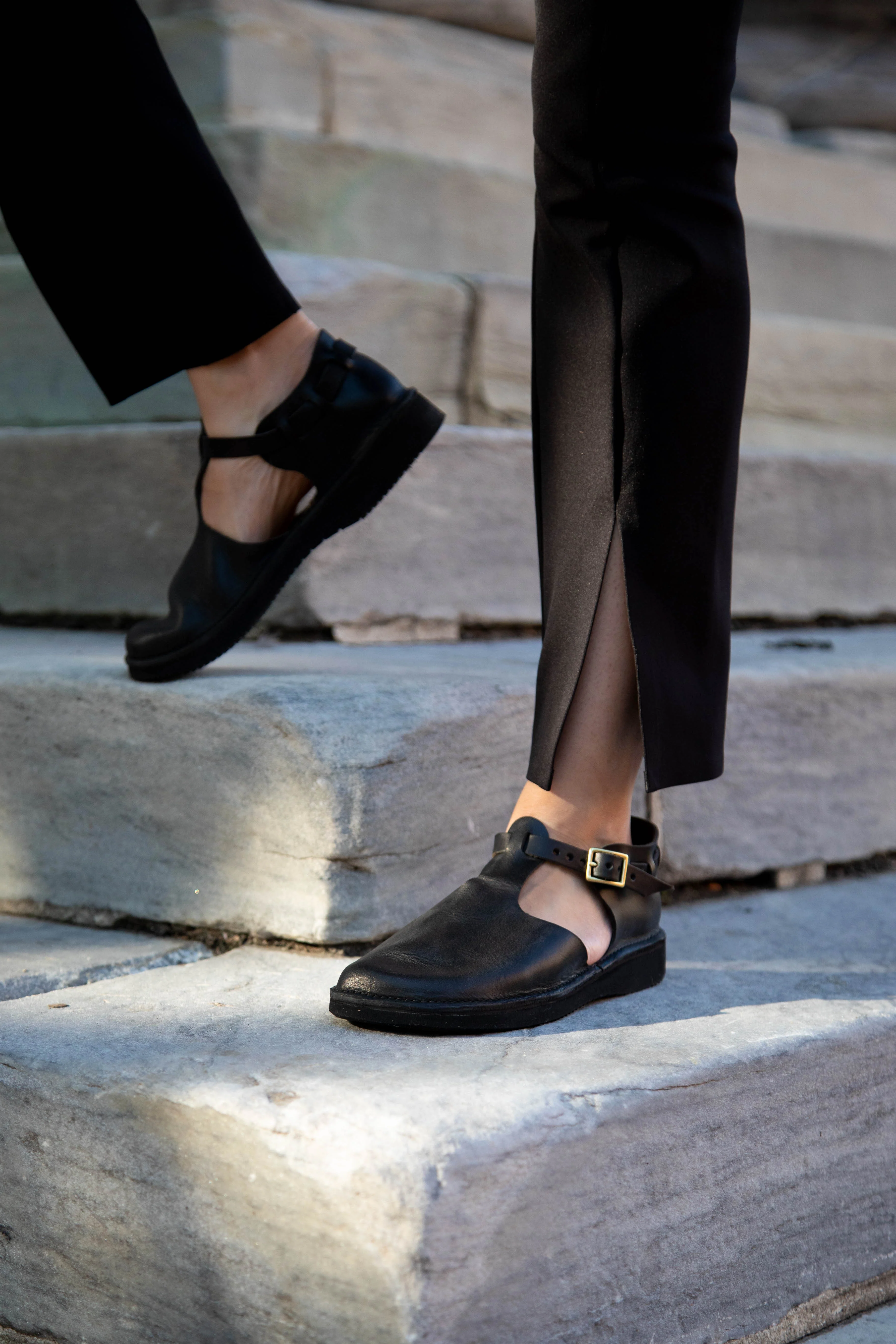 Aurora Shoes T-Strap in Black - Image 11
