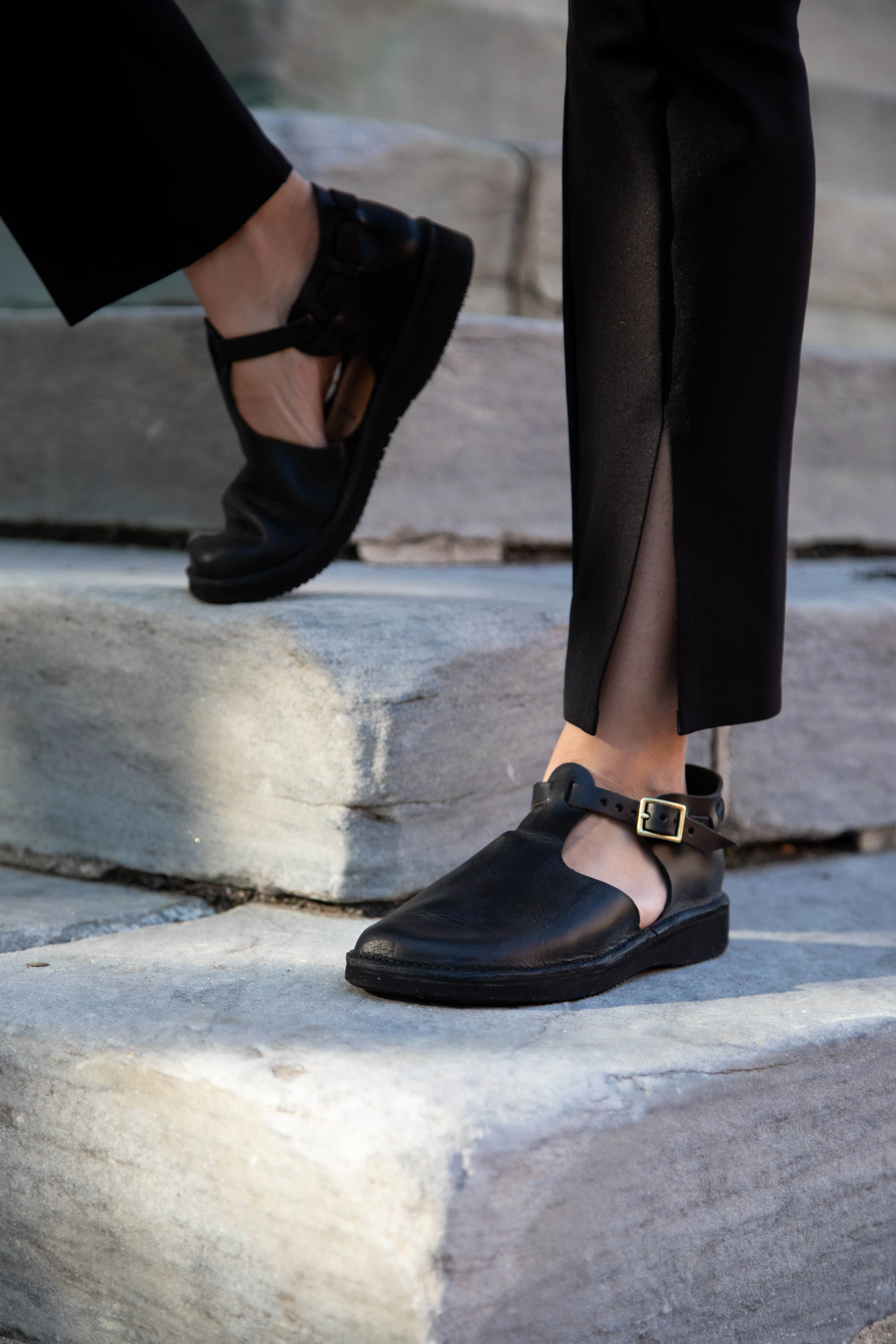 Aurora Shoes T-Strap in Black - Image 12