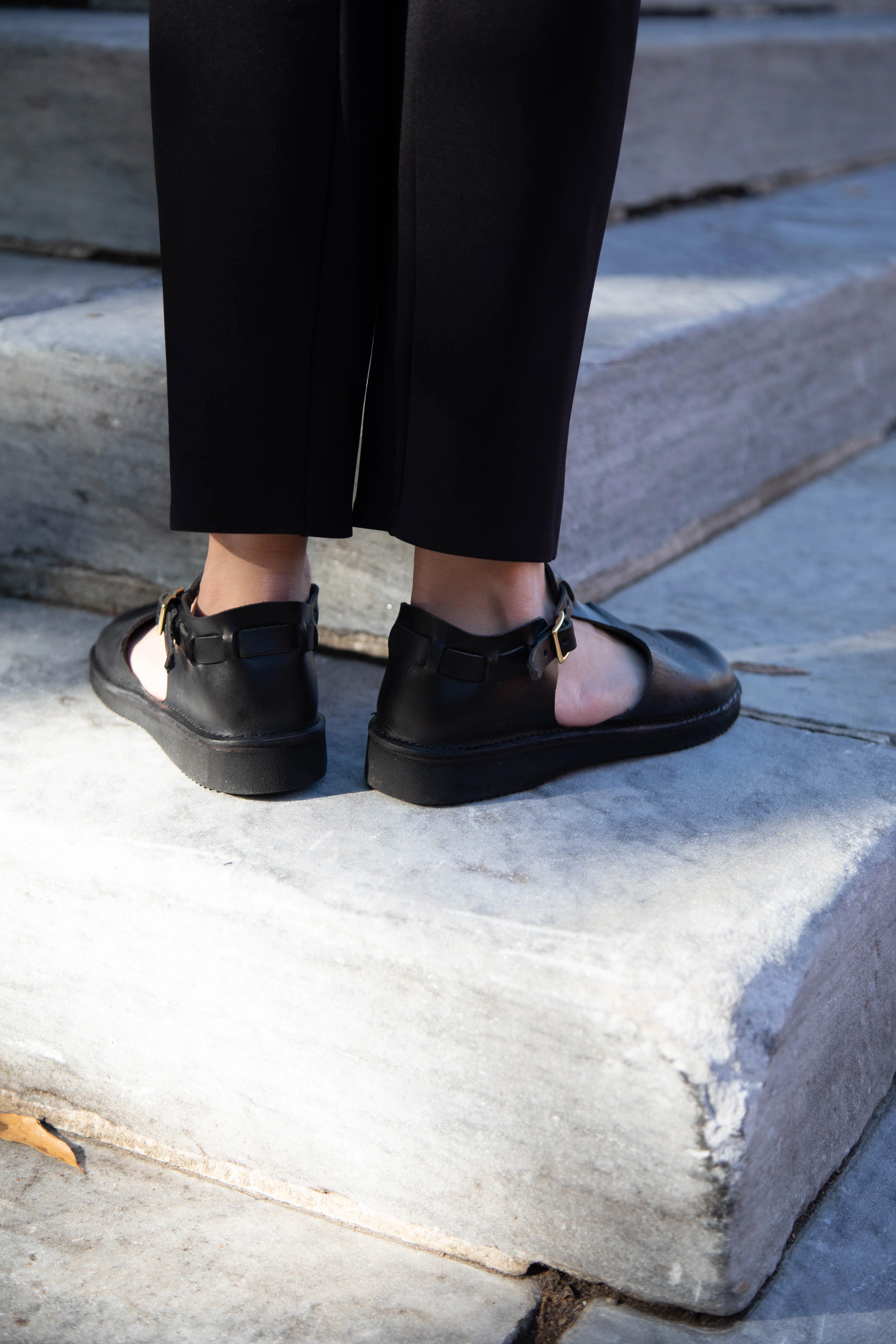 Aurora Shoes T-Strap in Black - Image 15