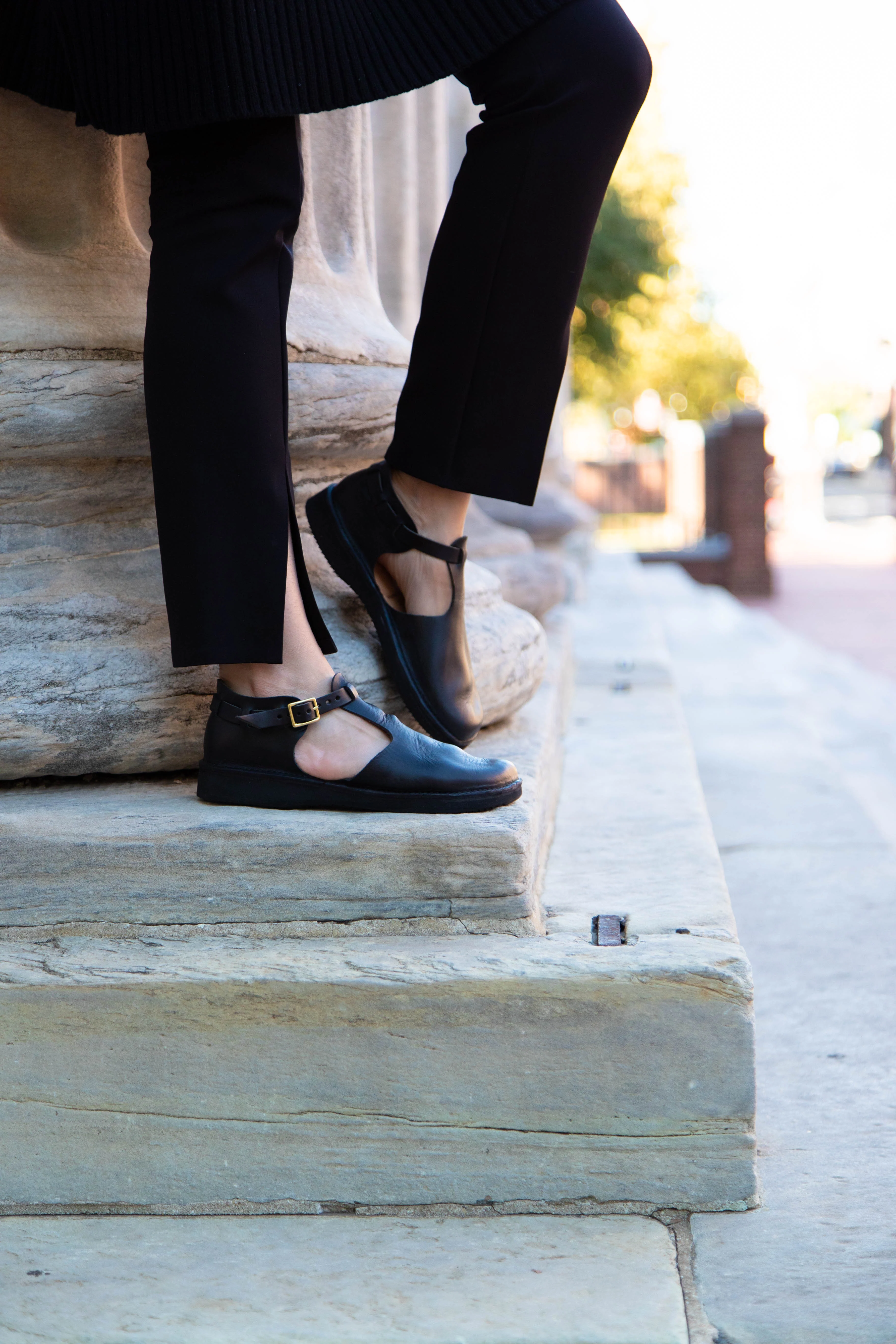 Aurora Shoes T-Strap in Black - Image 17