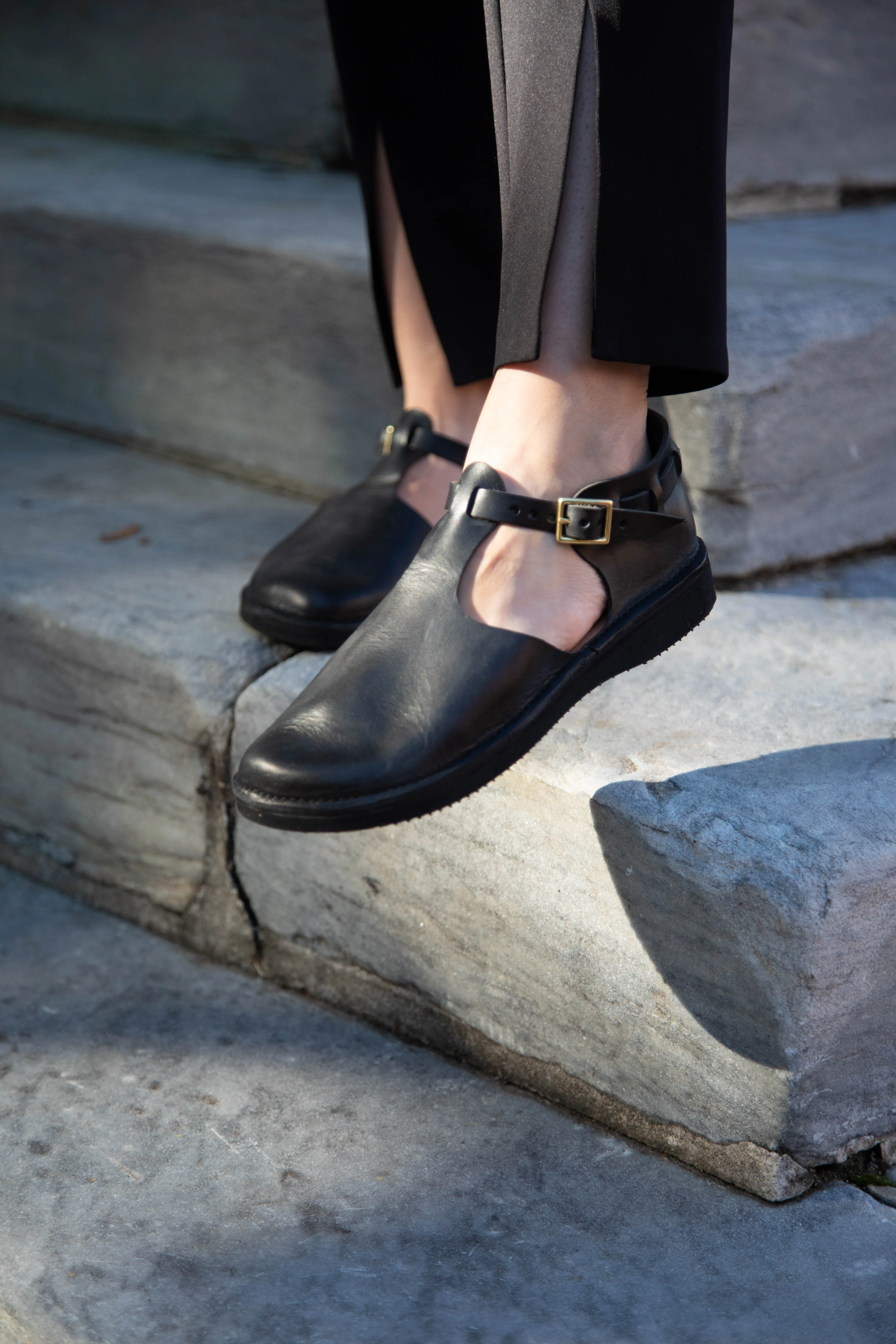 Aurora Shoes T-Strap in Black - Image 8