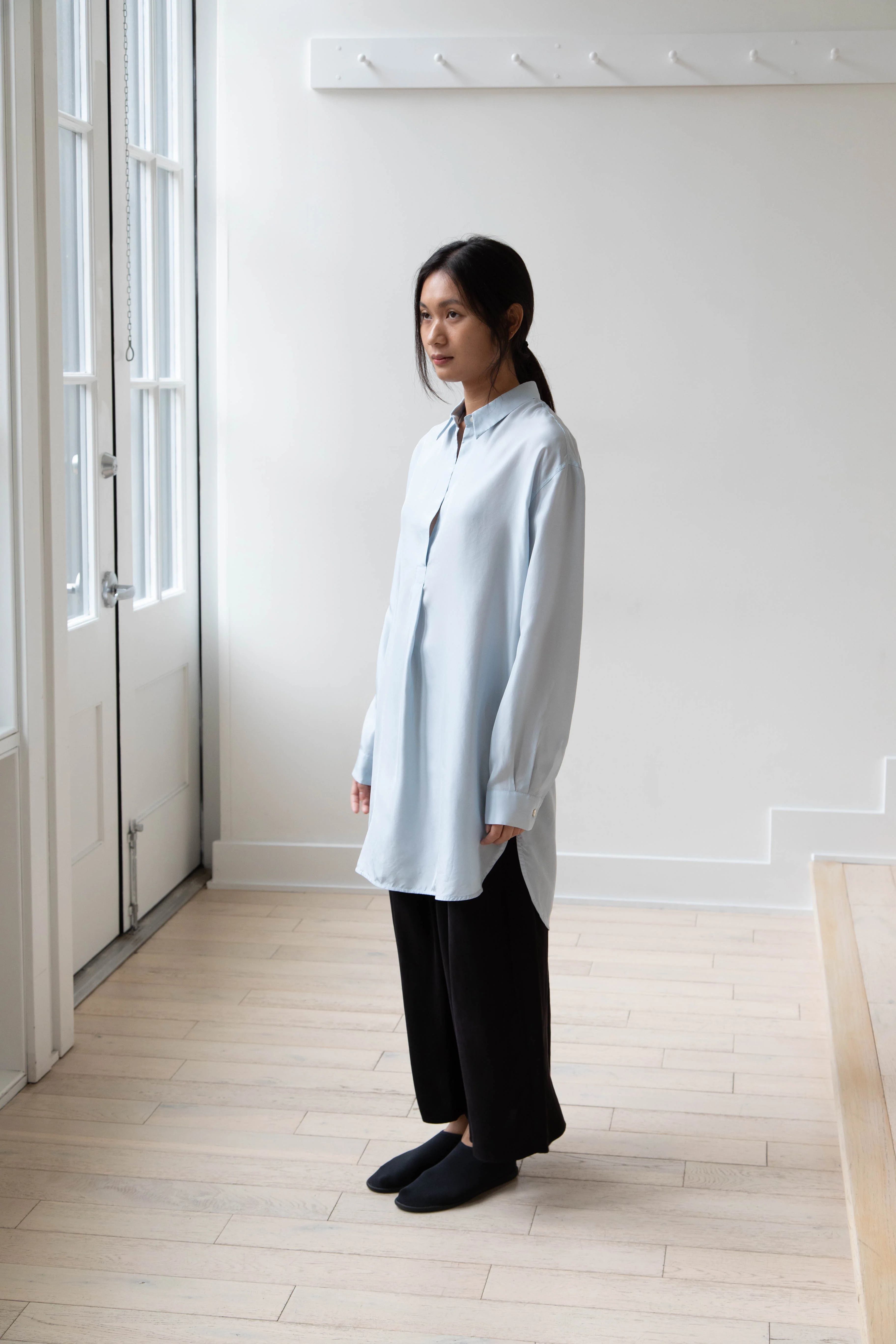 Barena Venezia | Cencia Tunic in Aqua Silk - Image 10
