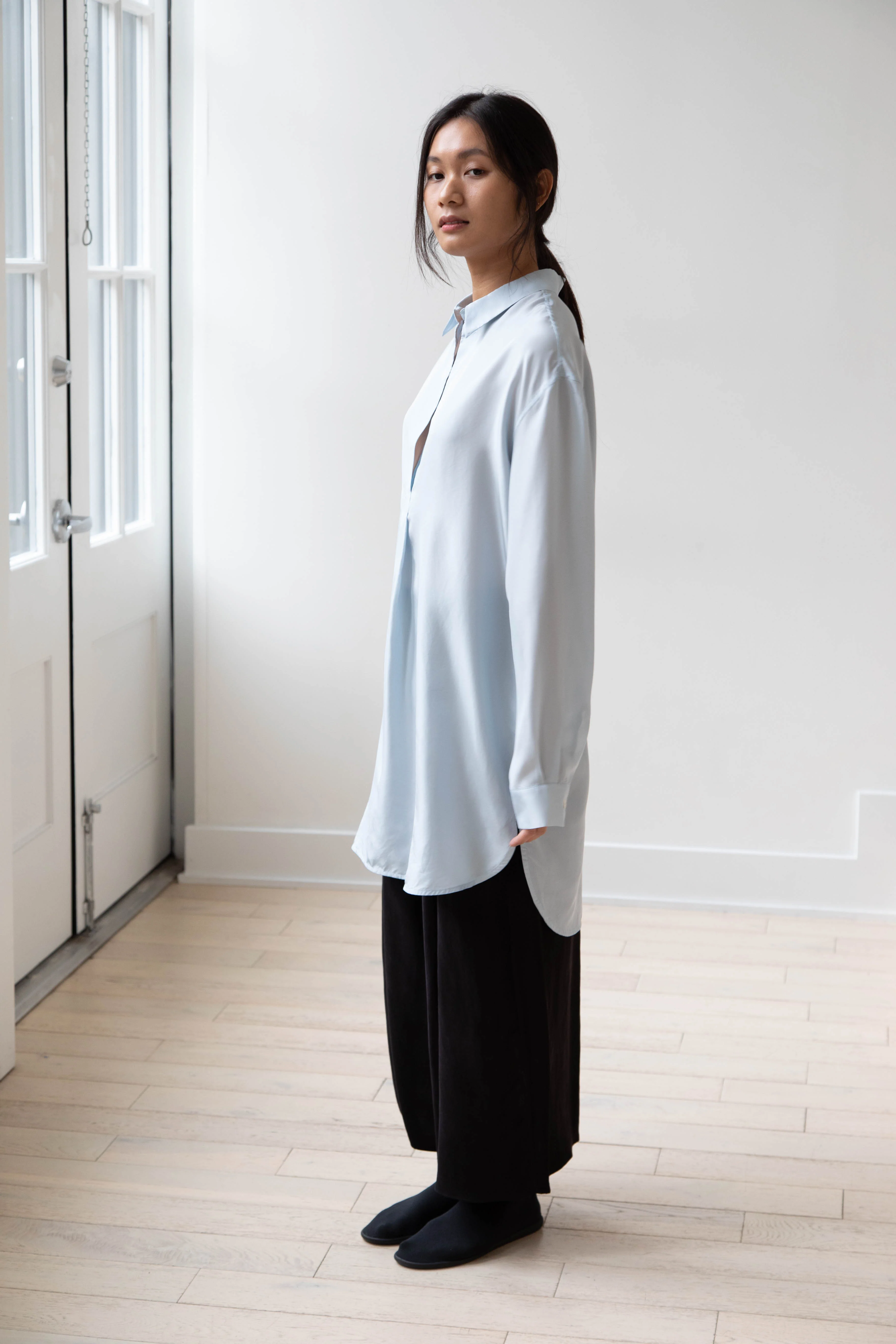 Barena Venezia | Cencia Tunic in Aqua Silk - Image 12