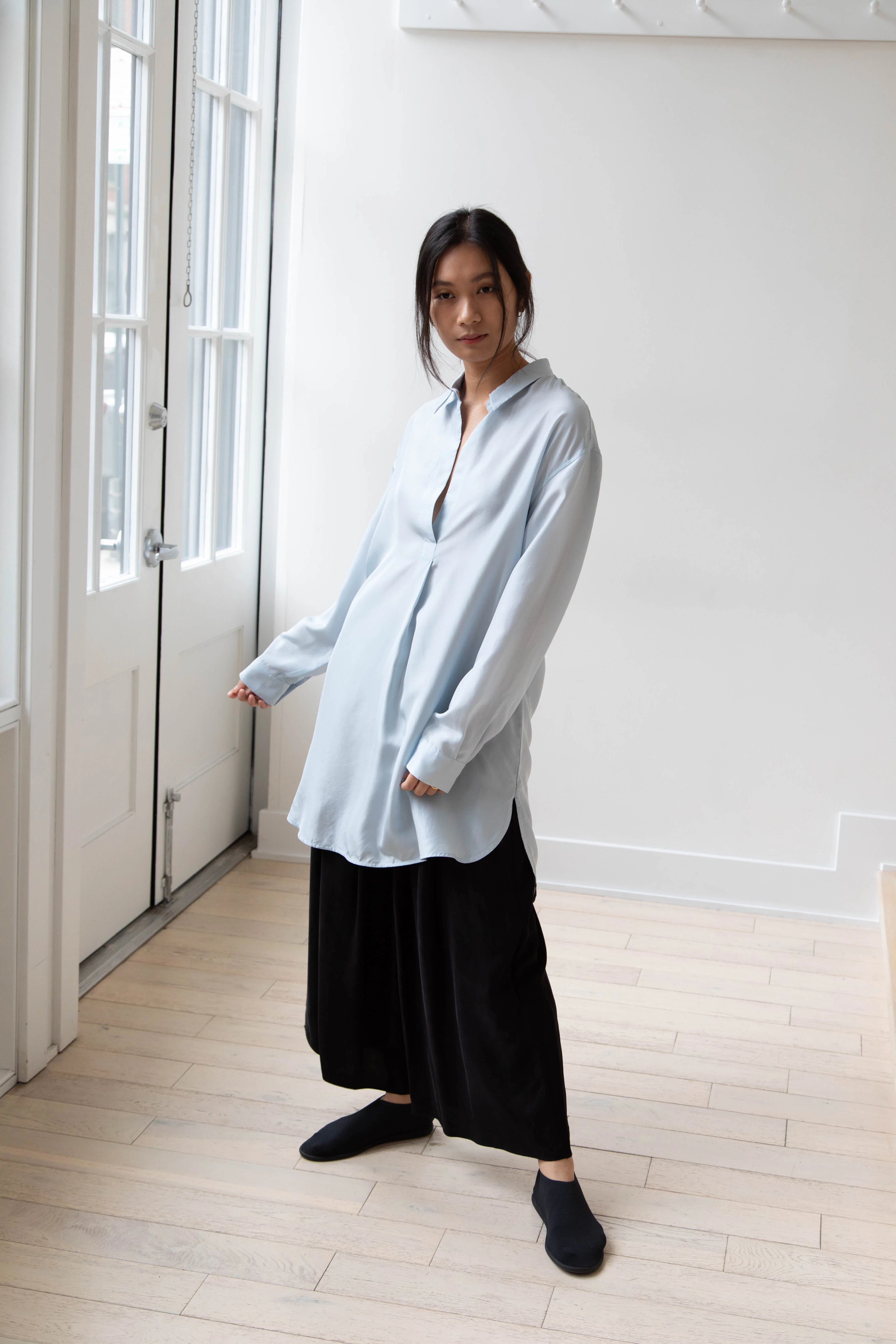 Barena Venezia | Cencia Tunic in Aqua Silk - Image 13