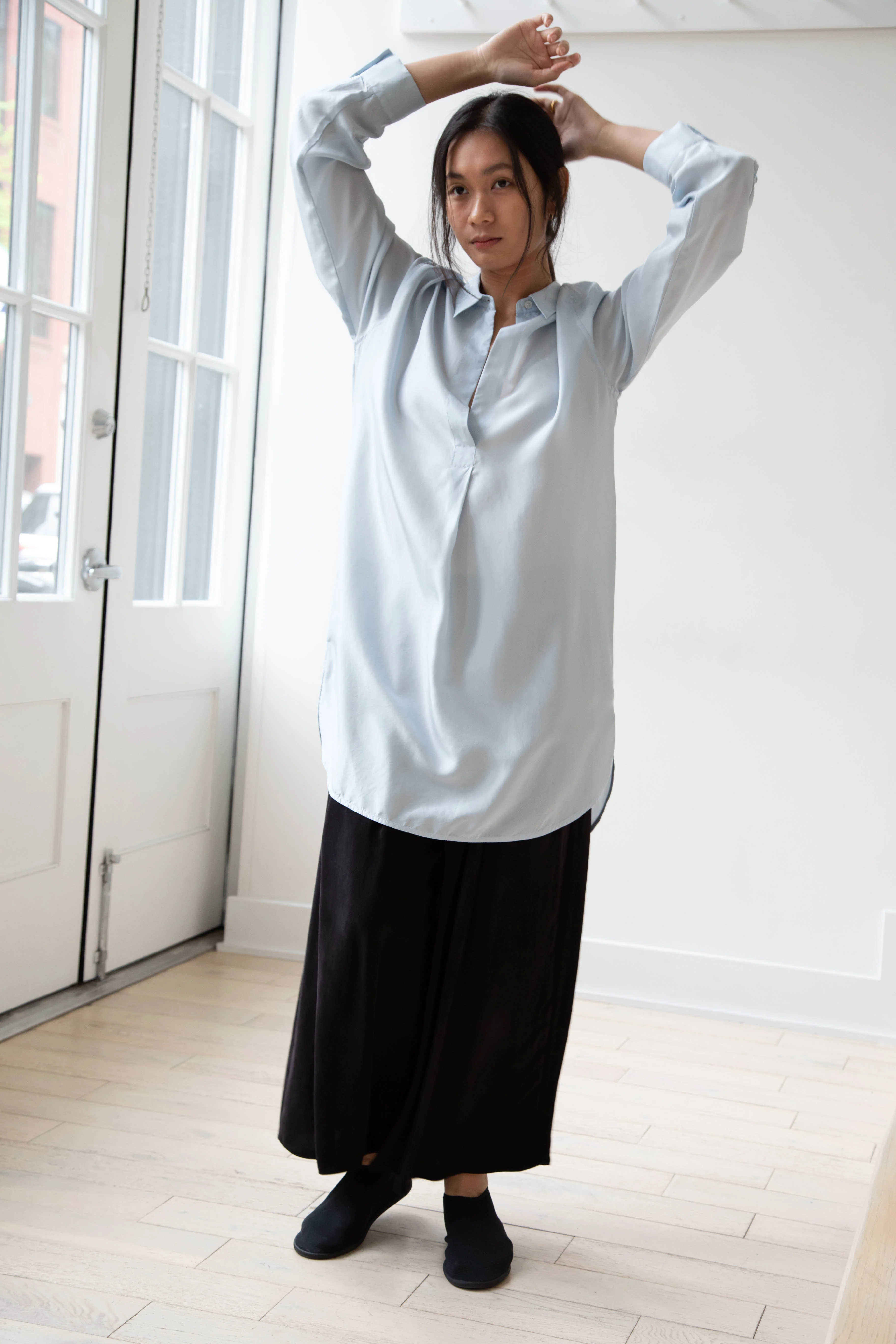 Barena Venezia | Cencia Tunic in Aqua Silk - Image 16