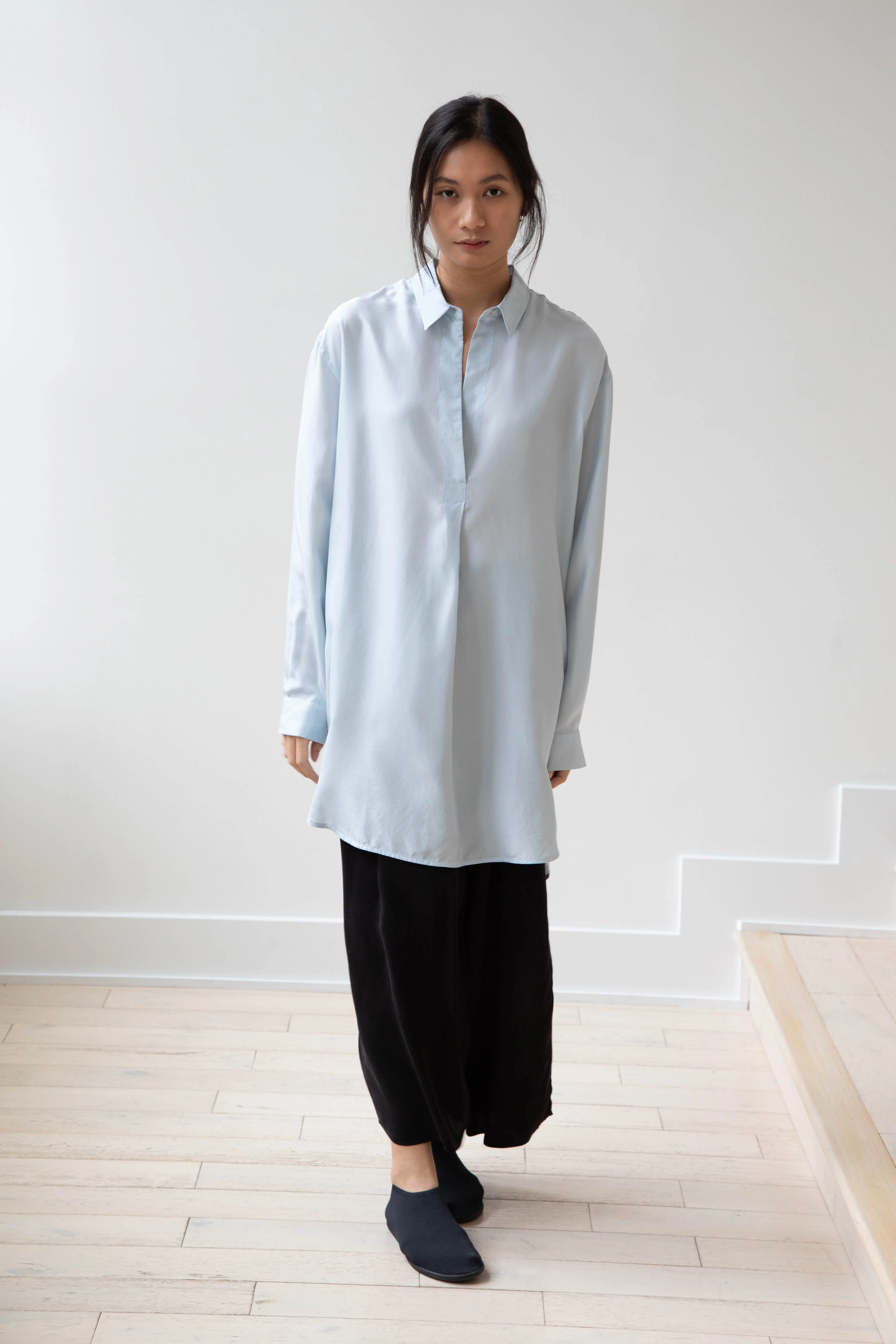 Barena Venezia | Cencia Tunic in Aqua Silk - Image 5