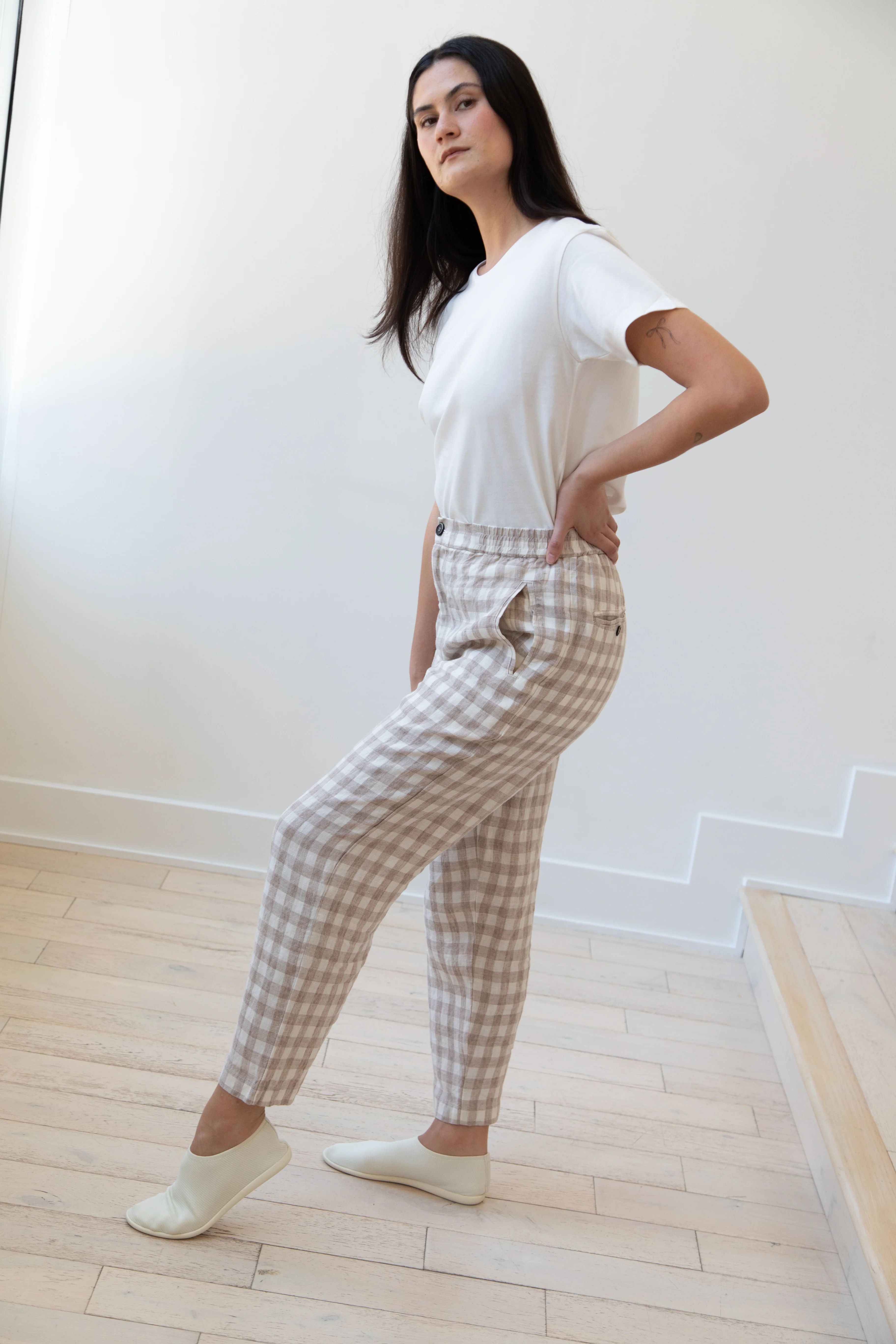 Barena Venezia | Cream Check Trousers - Image 11