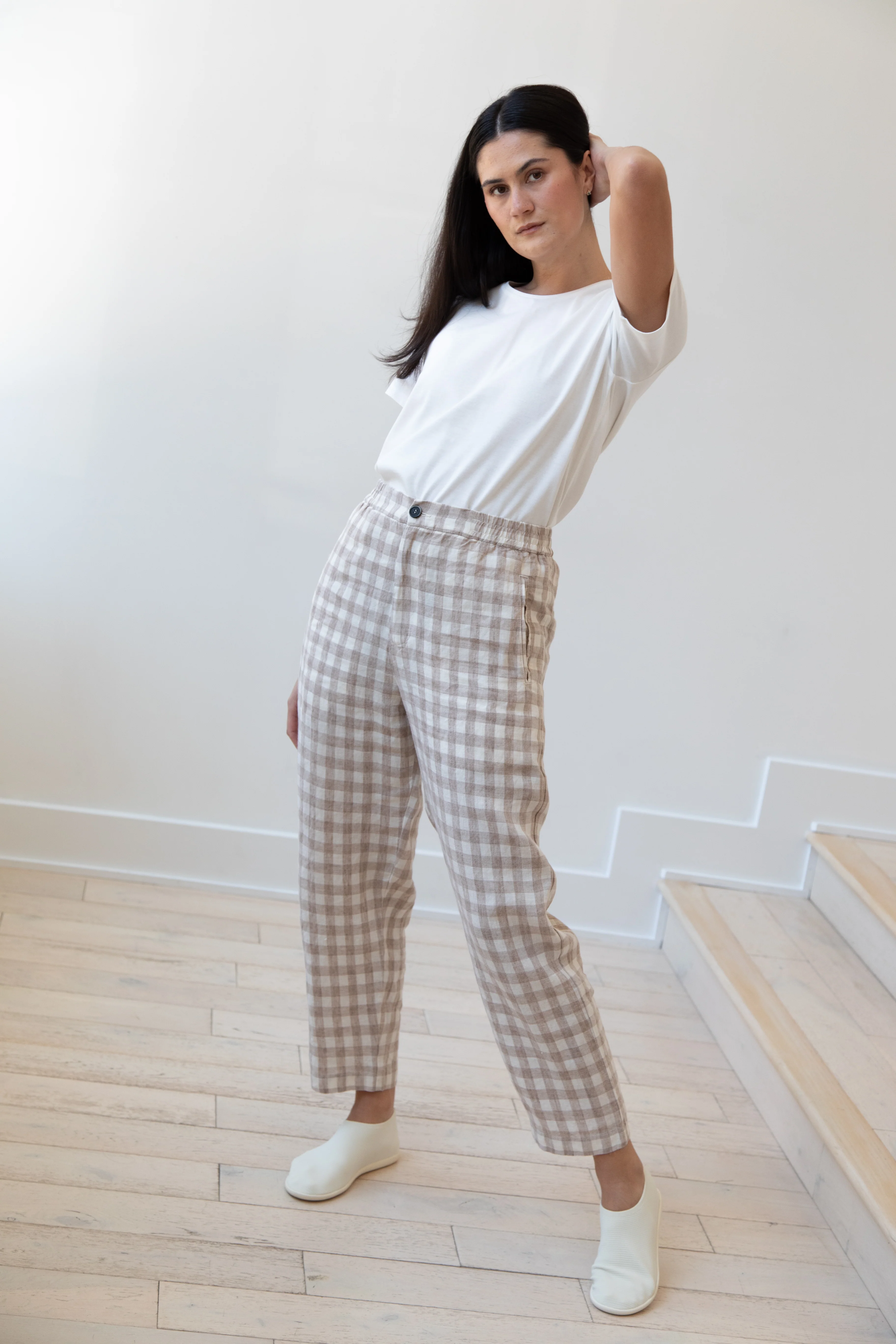 Barena Venezia | Cream Check Trousers - Image 12