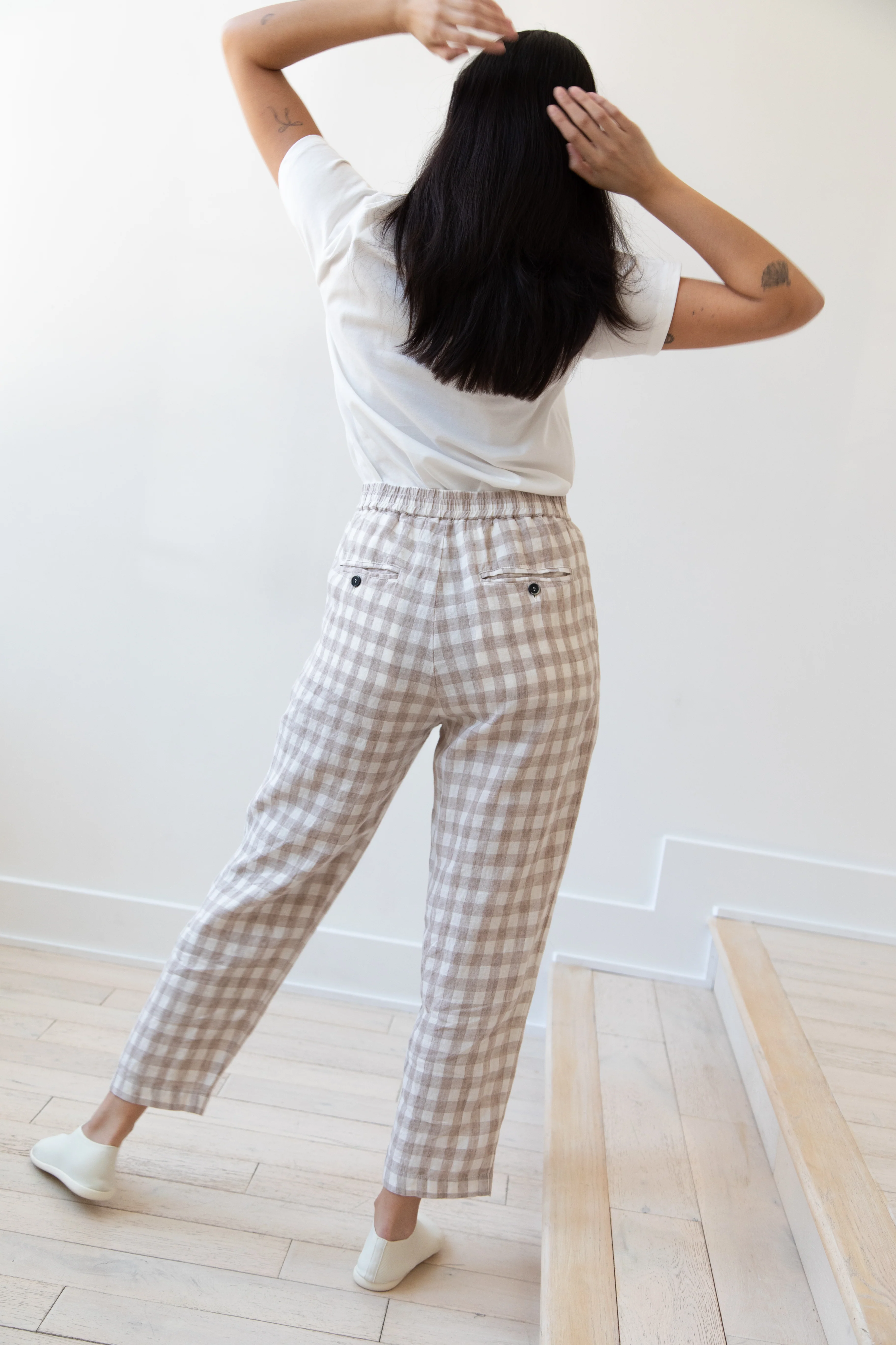 Barena Venezia | Cream Check Trousers - Image 16