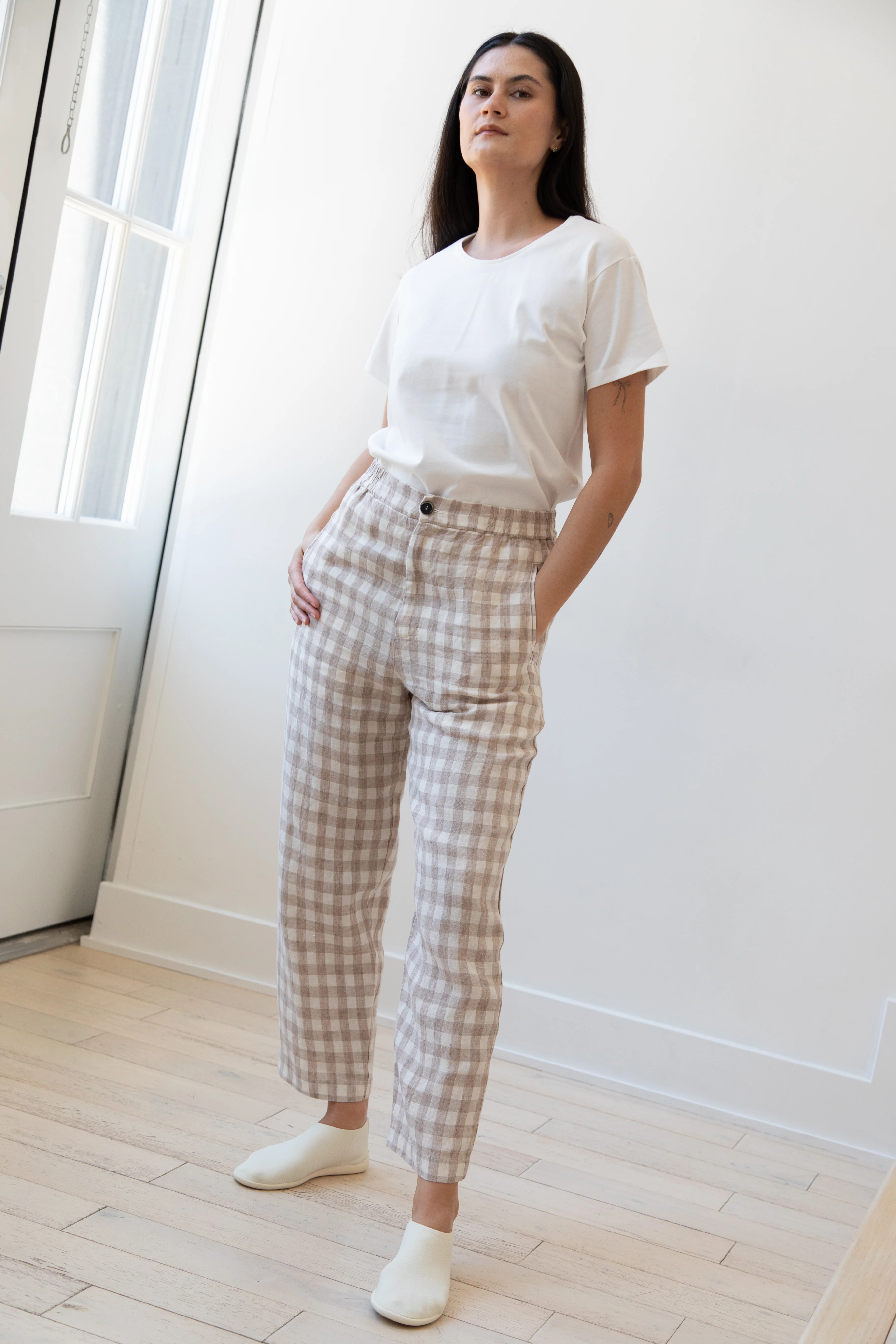 Barena Venezia | Cream Check Trousers - Image 17