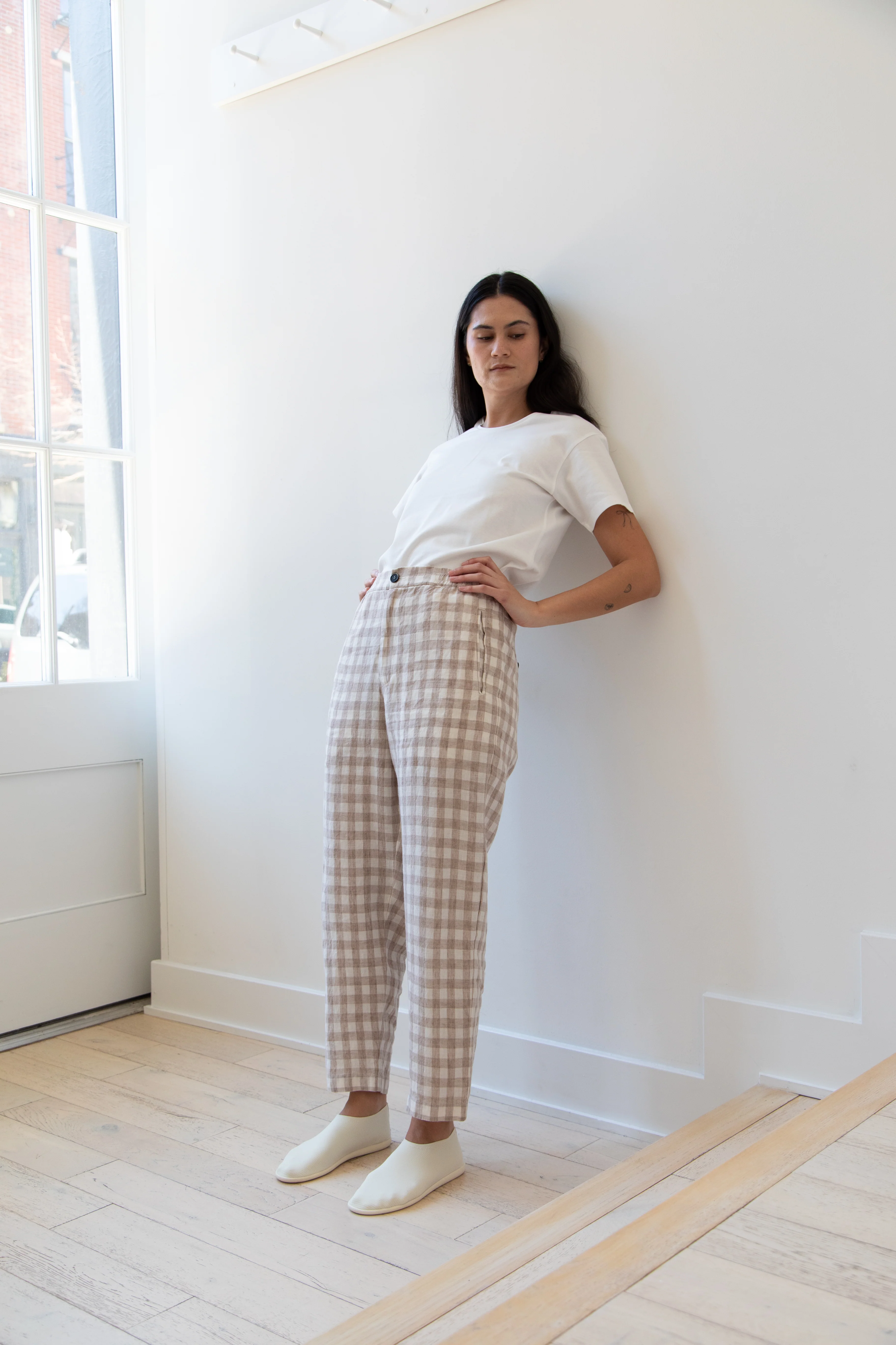 Barena Venezia | Cream Check Trousers - Image 24