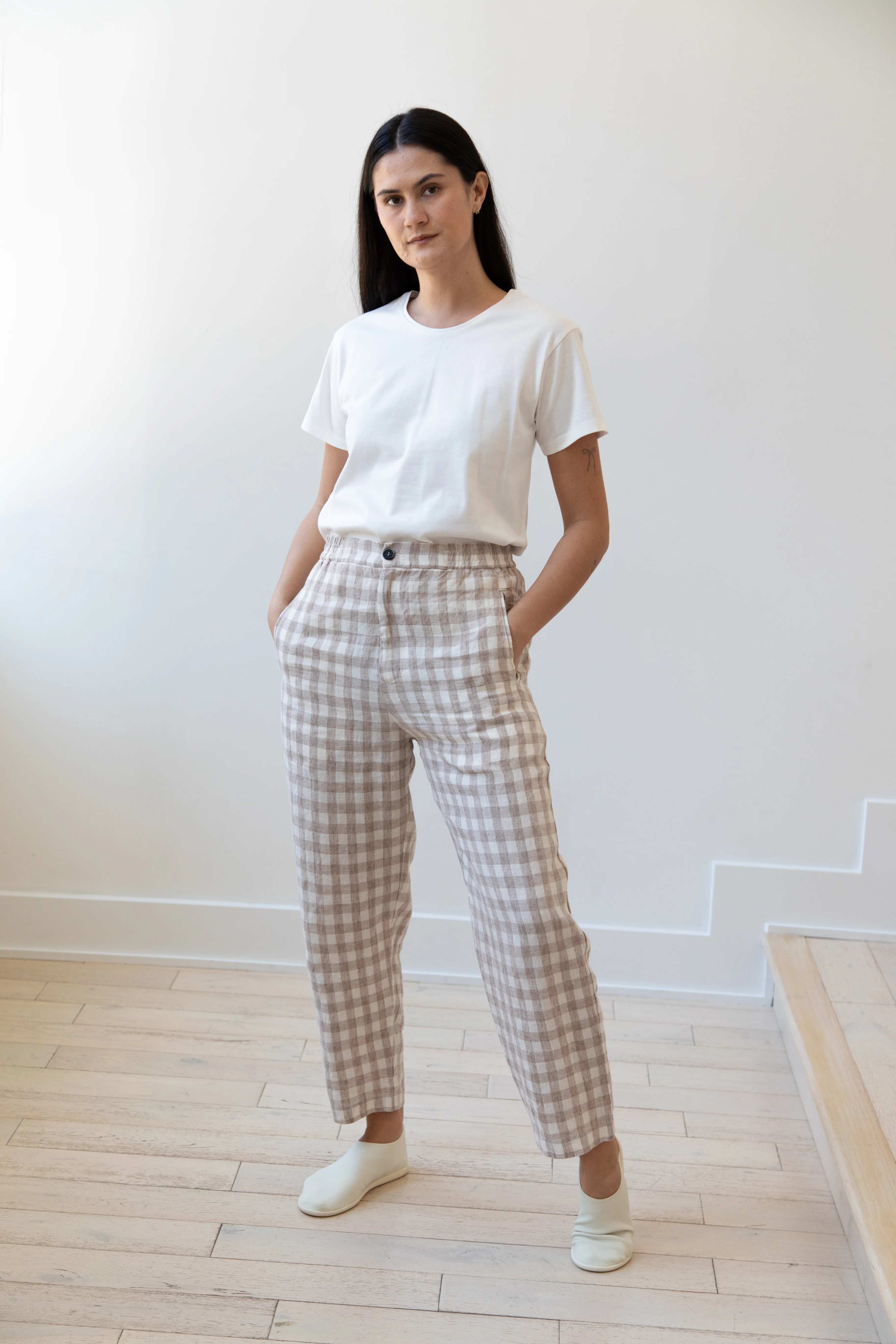 Barena Venezia | Cream Check Trousers - Image 5