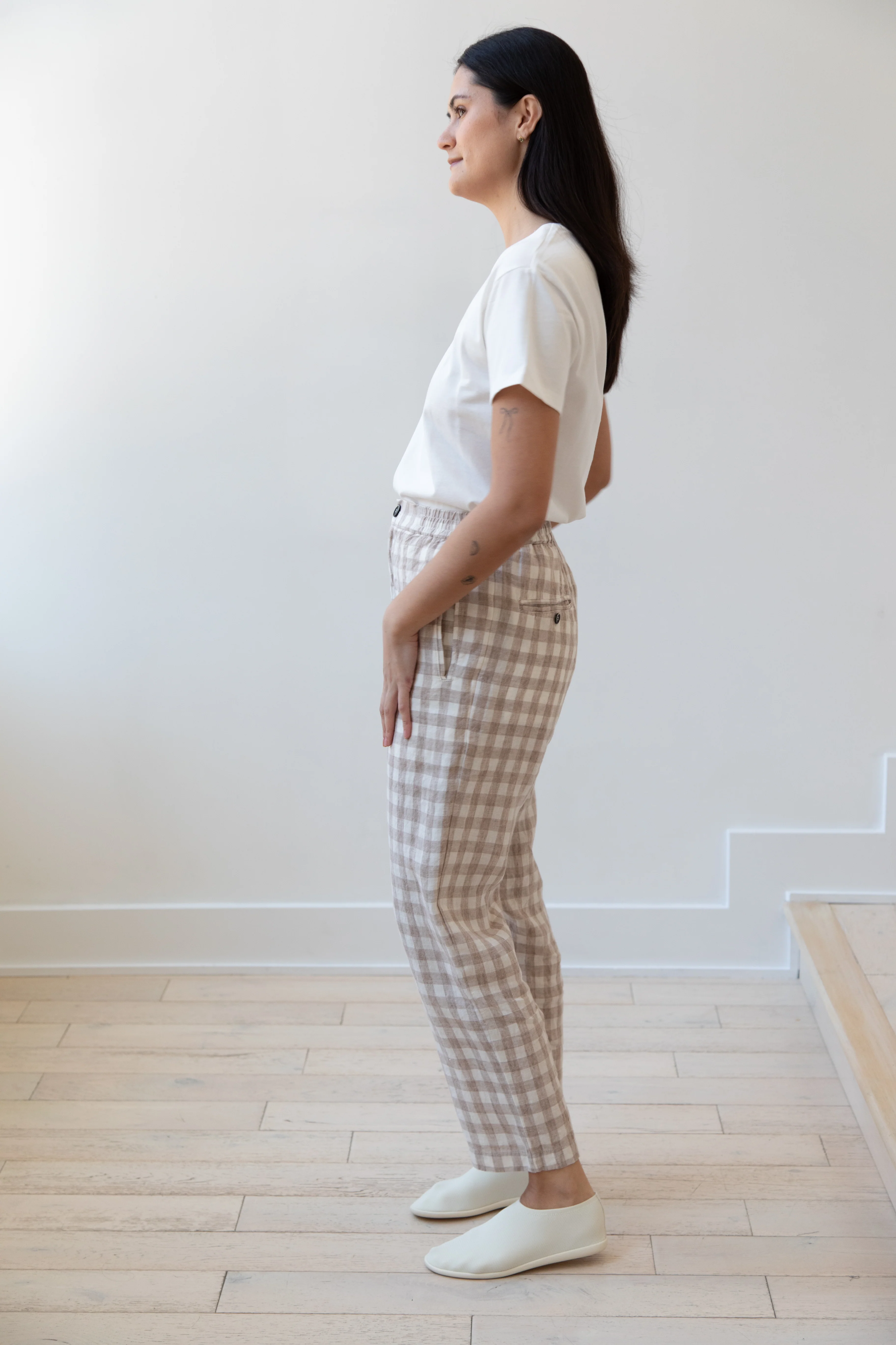 Barena Venezia | Cream Check Trousers - Image 6