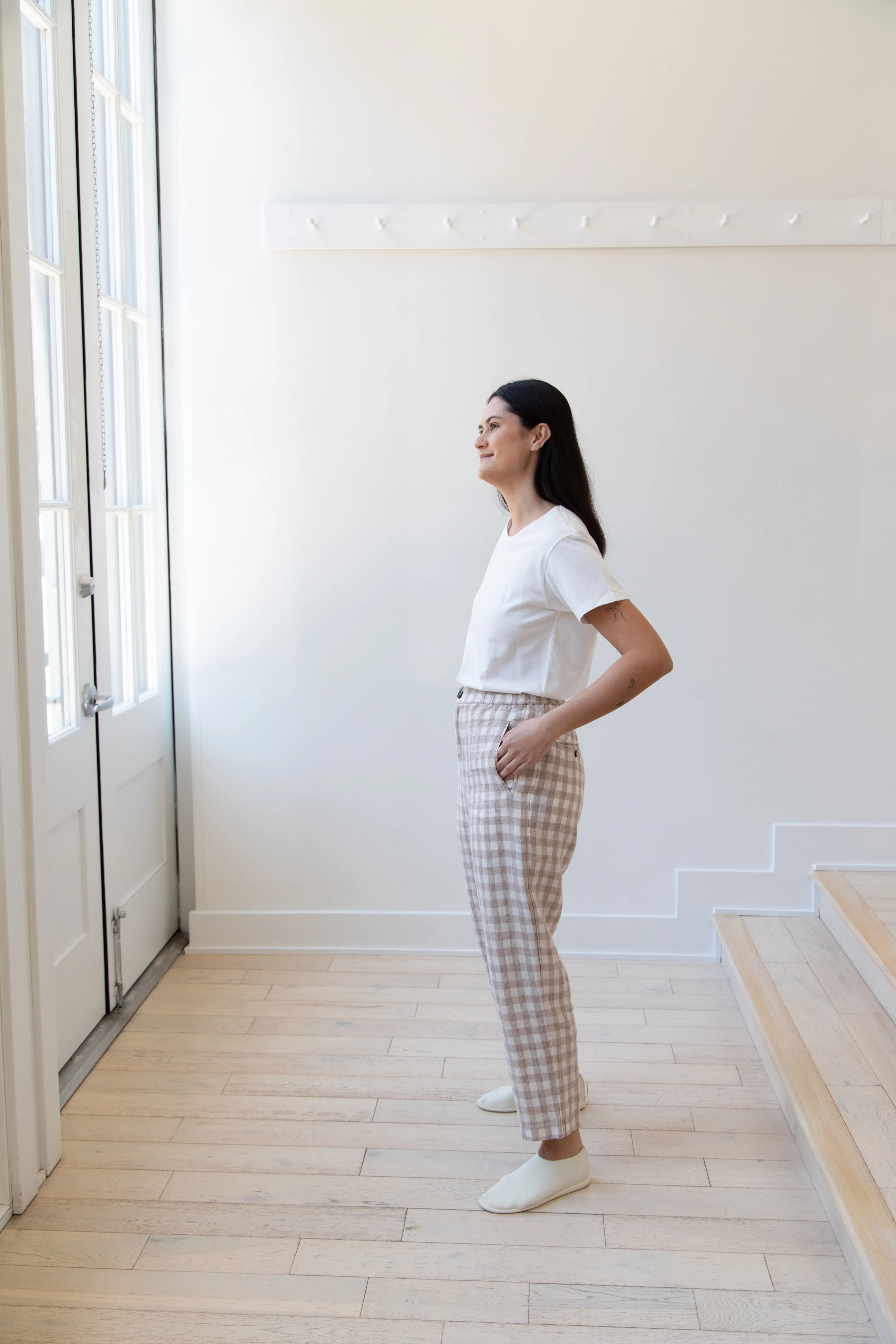 Barena Venezia | Cream Check Trousers - Image 7