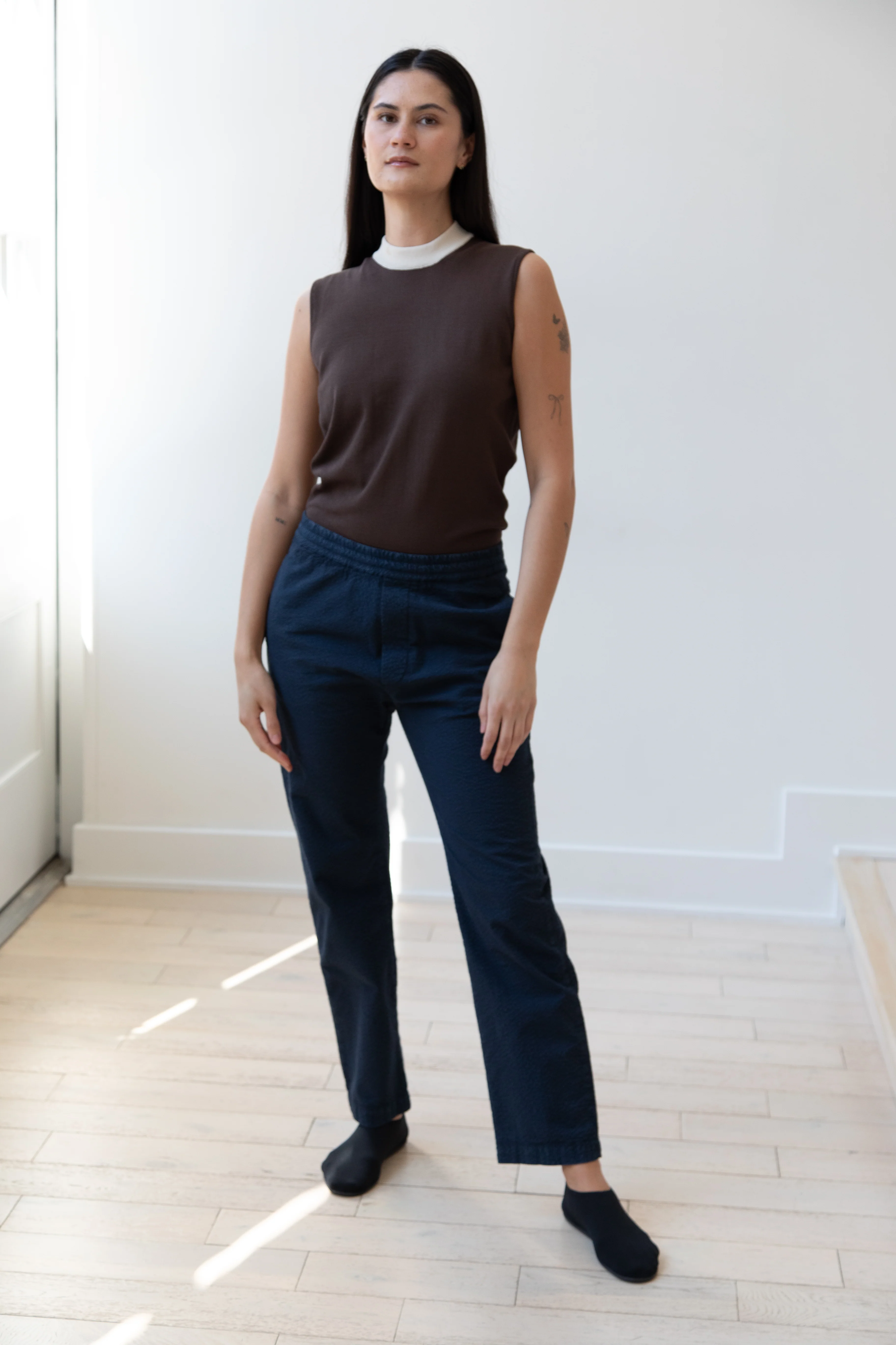 Barena Venezia | Textured Navy Trousers - Image 10