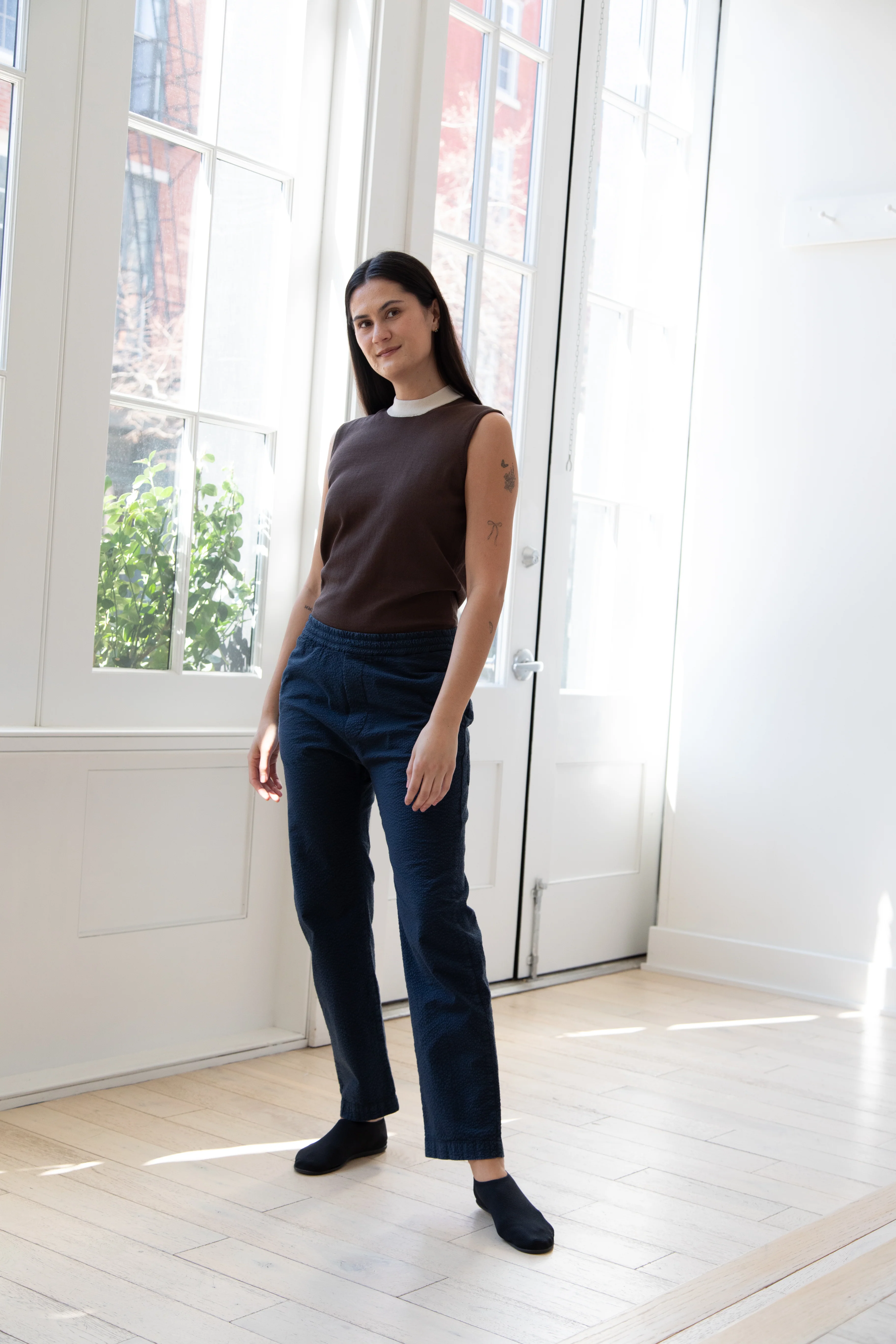 Barena Venezia | Textured Navy Trousers - Image 17