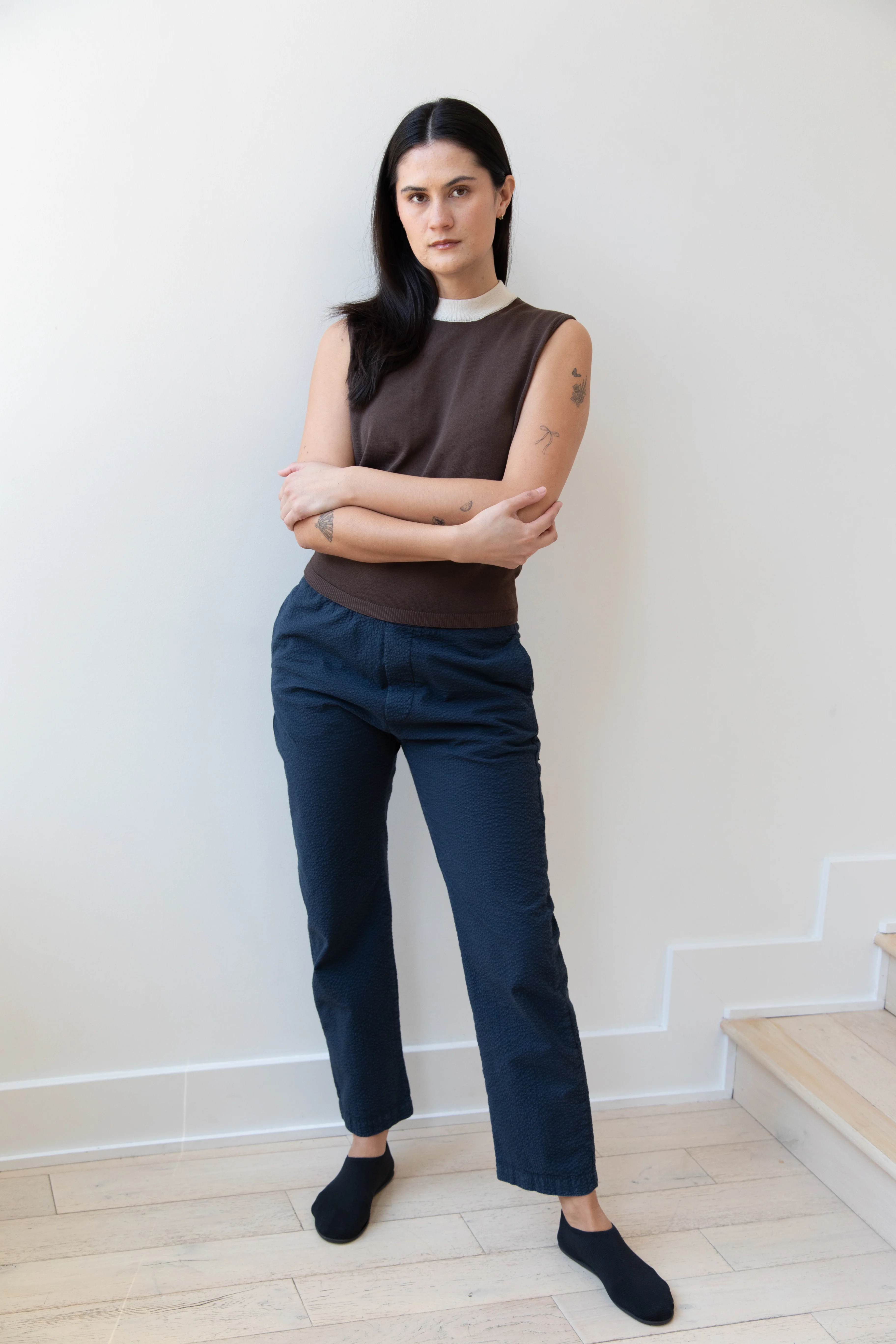 Barena Venezia | Textured Navy Trousers - Image 5