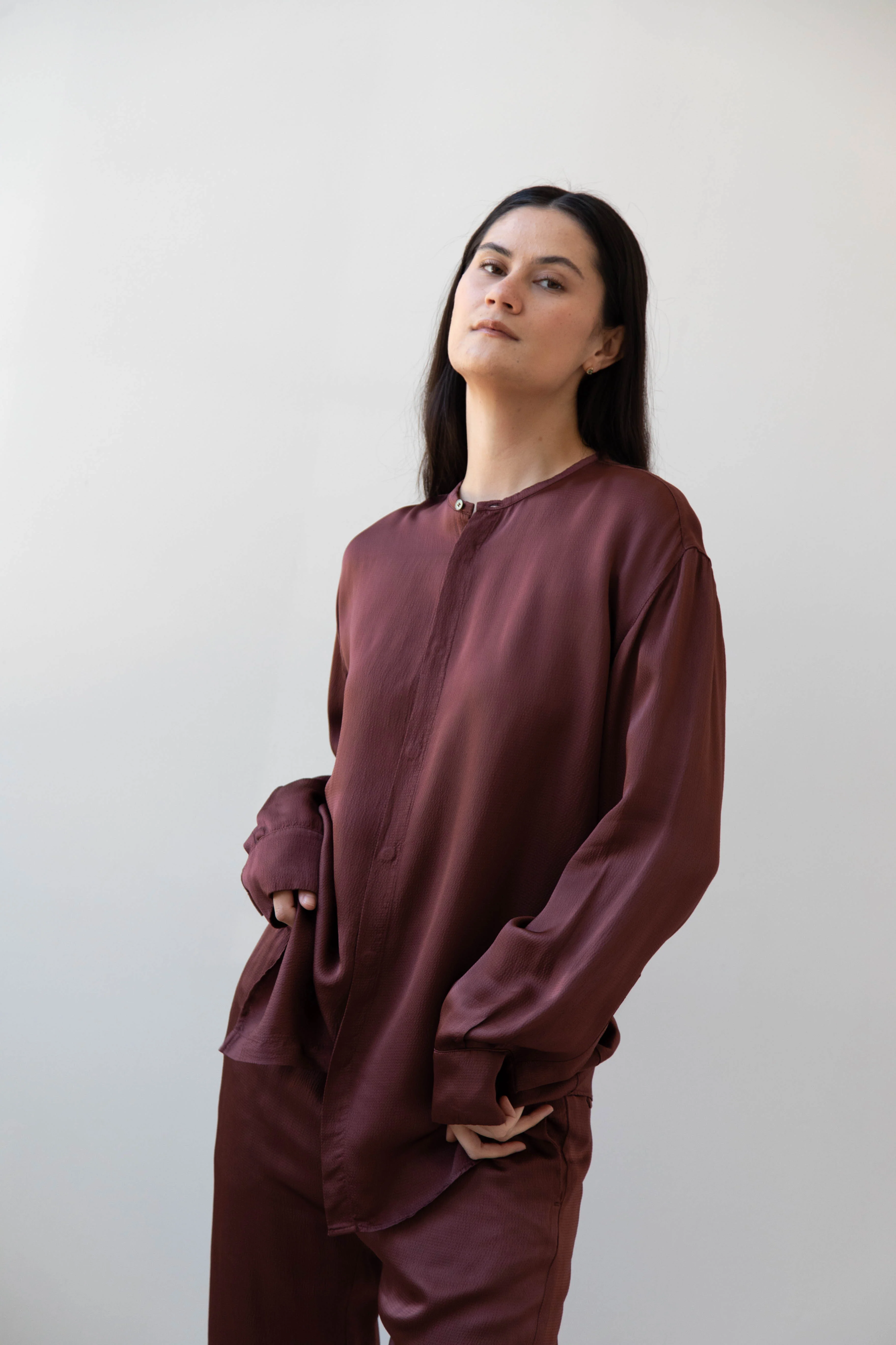 Barena Venezia | Molli Ondina Blouse in Vino - Image 10