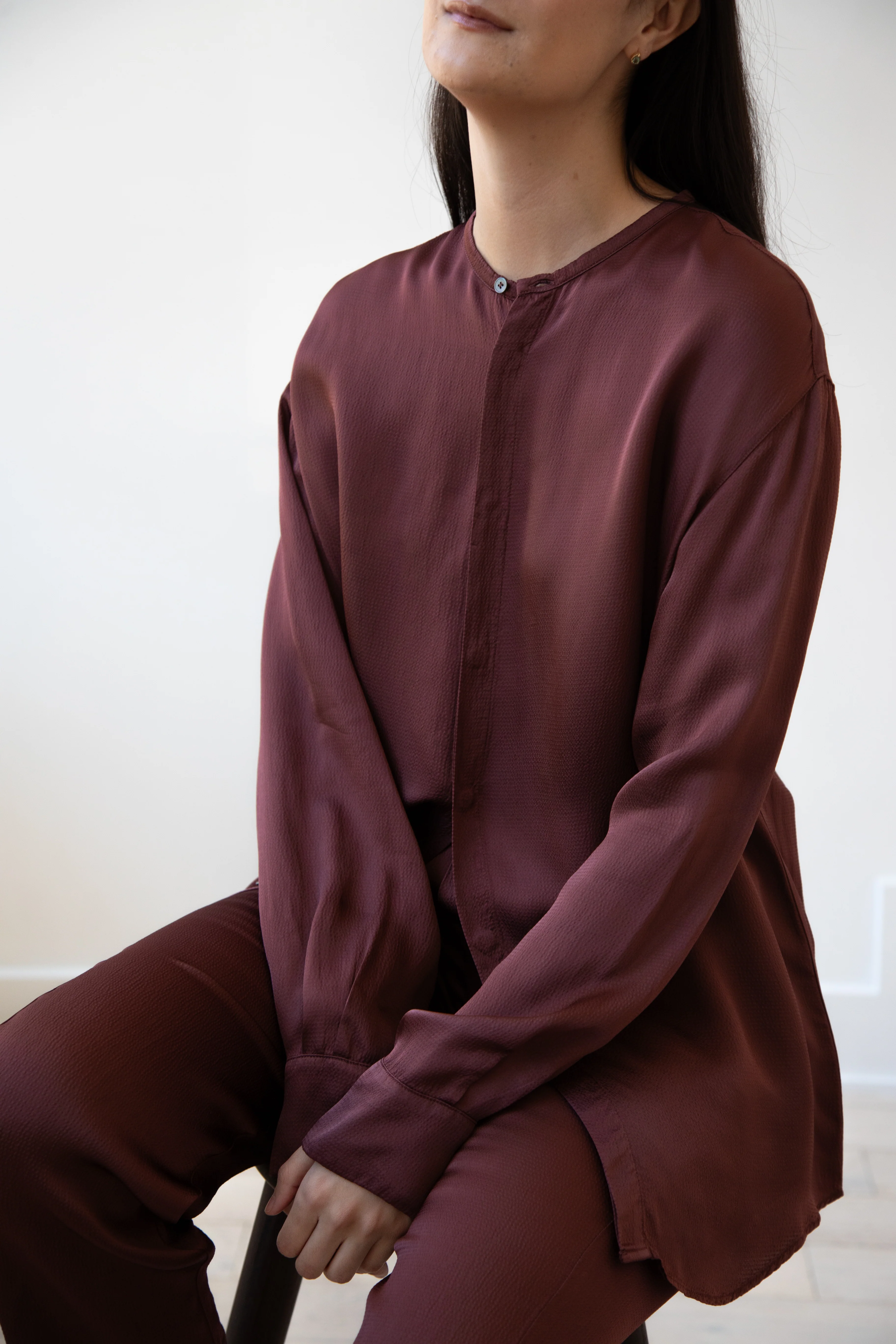 Barena Venezia | Molli Ondina Blouse in Vino - Image 13