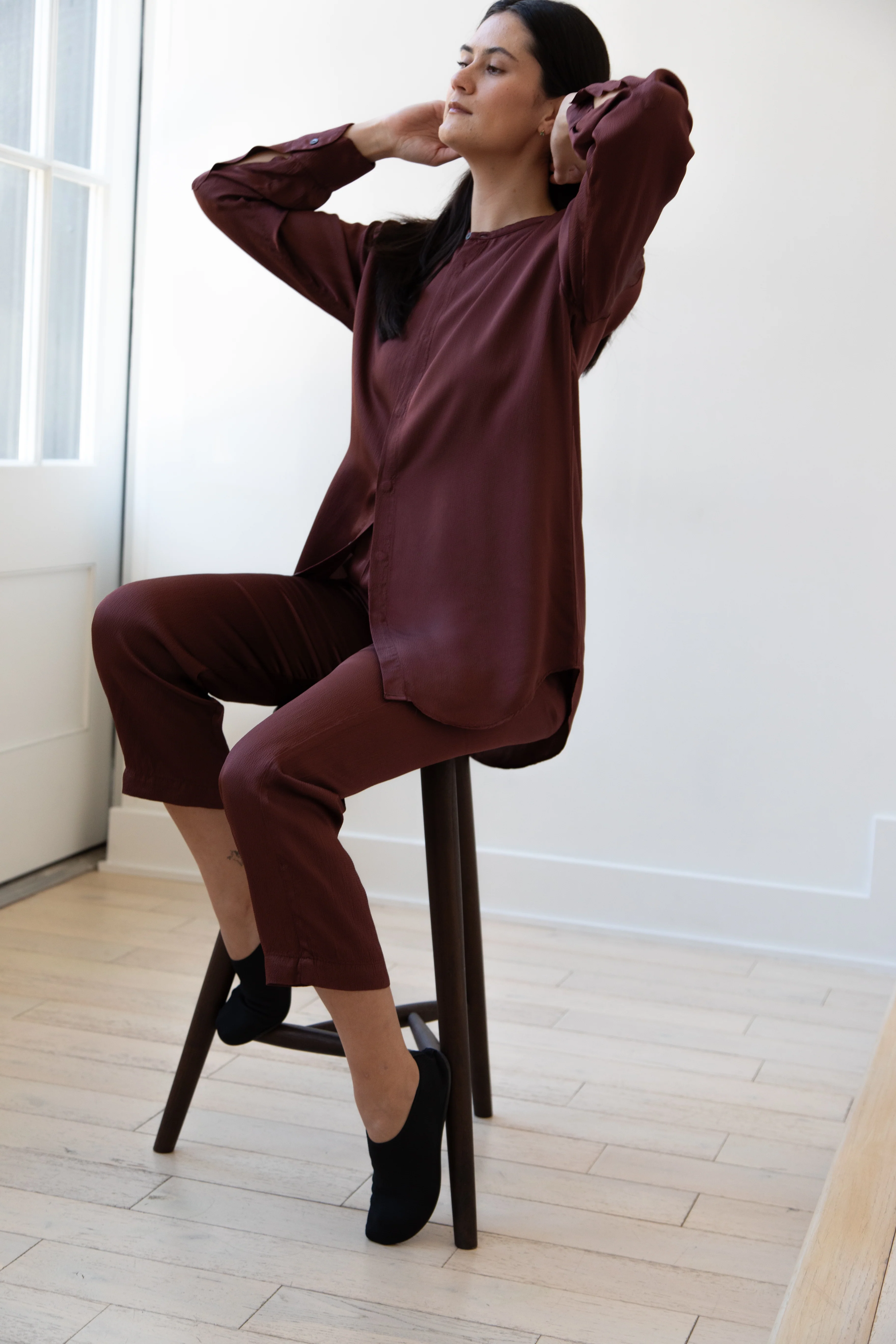 Barena Venezia | Molli Ondina Blouse in Vino - Image 29