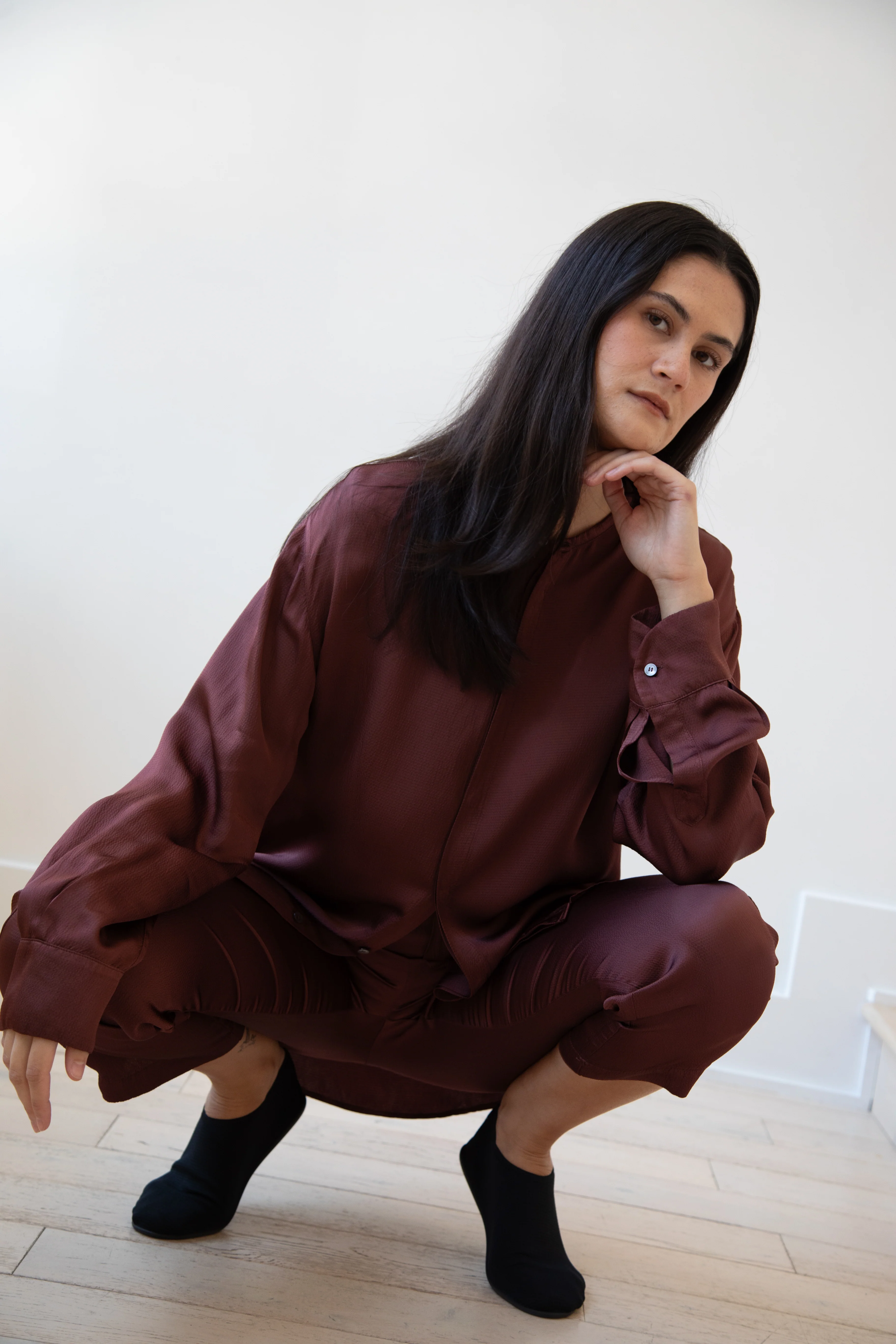 Barena Venezia | Molli Ondina Blouse in Vino - Image 34