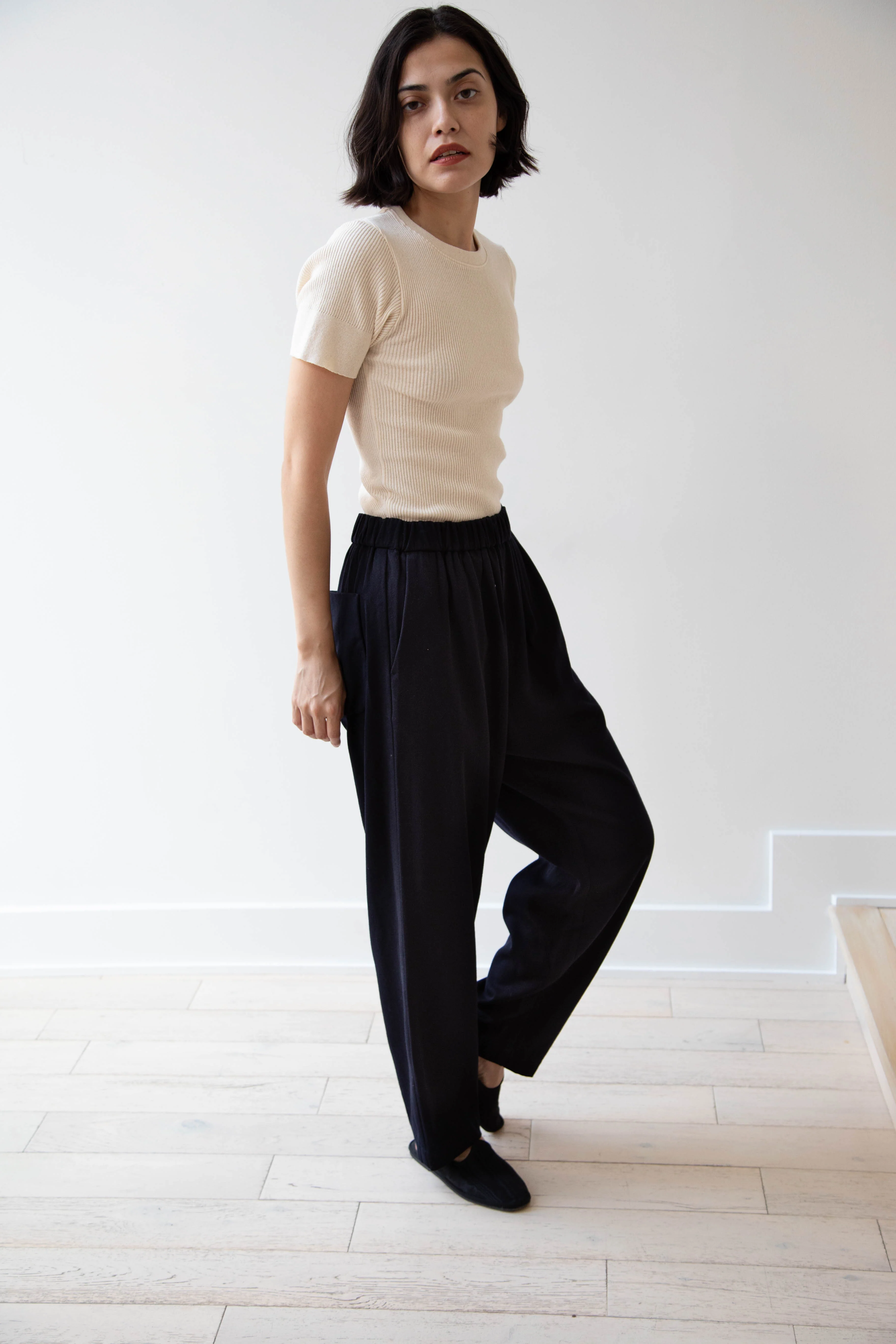 Casey Casey | Fabi Pants in Navy Cotton Wool - Image 10