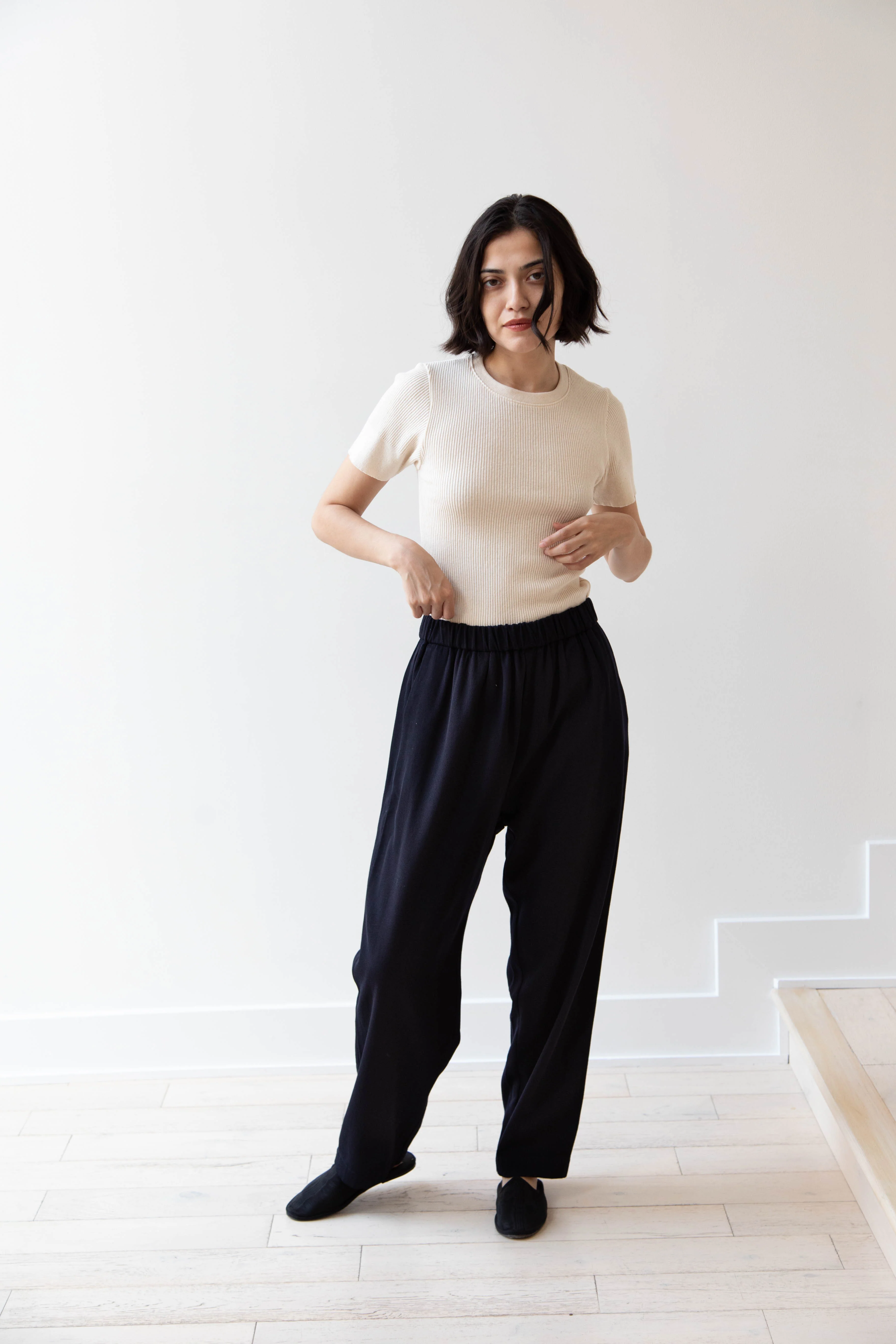Casey Casey | Fabi Pants in Navy Cotton Wool - Image 3