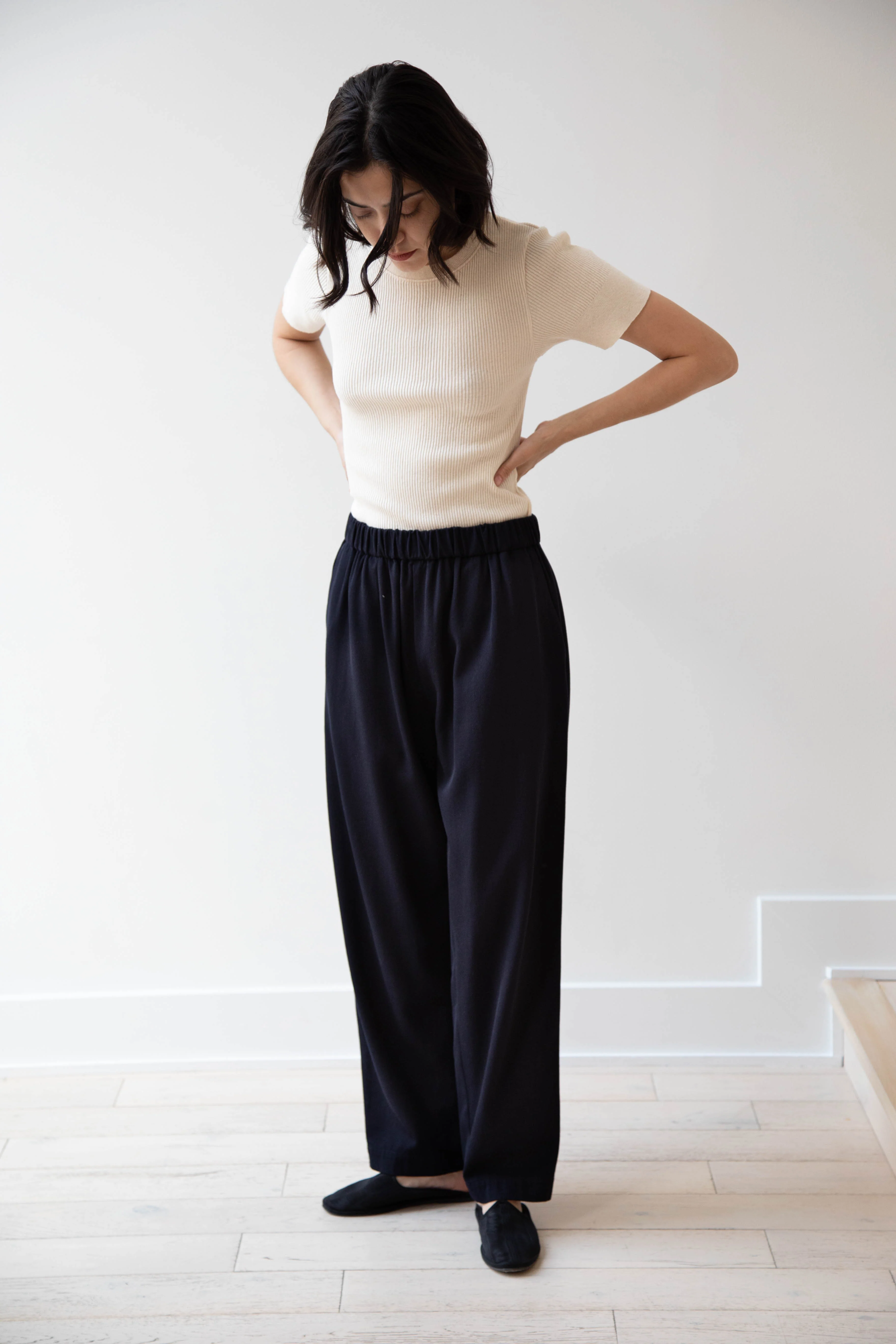 Casey Casey | Fabi Pants in Navy Cotton Wool - Image 4