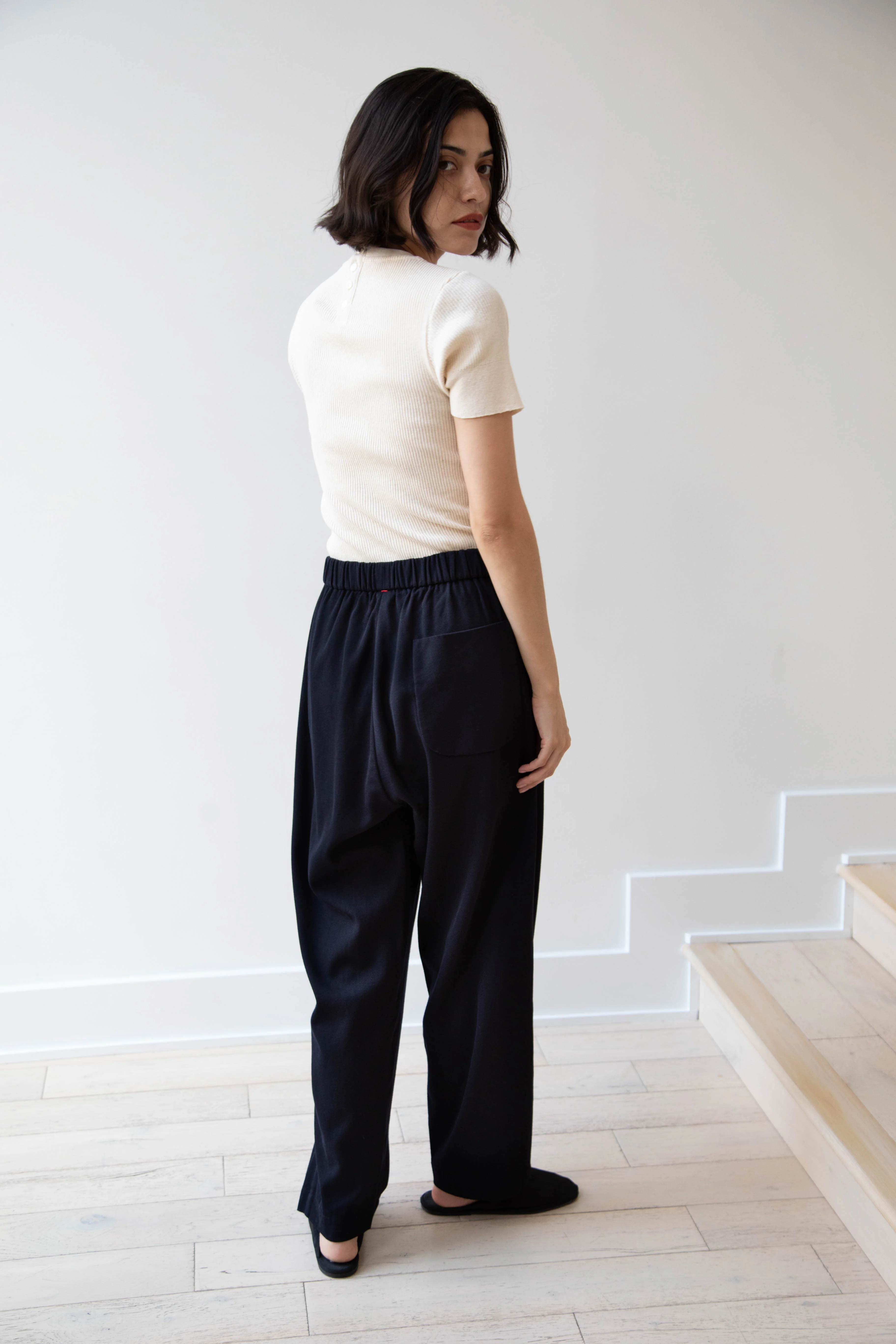 Casey Casey | Fabi Pants in Navy Cotton Wool - Image 9