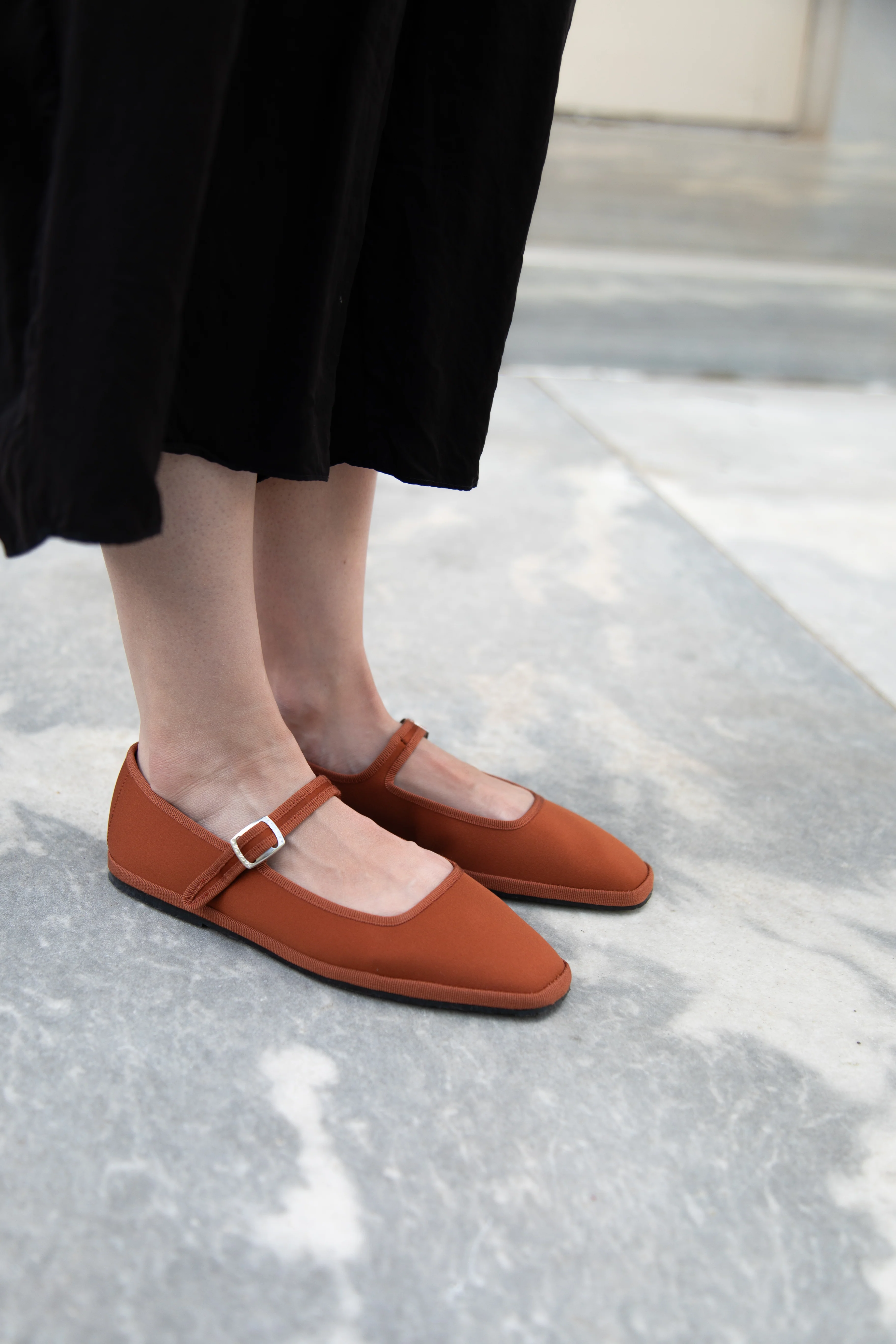 Drogheria Crivellini | Square Toe Mary Janes in Cacao Satin - Image 10