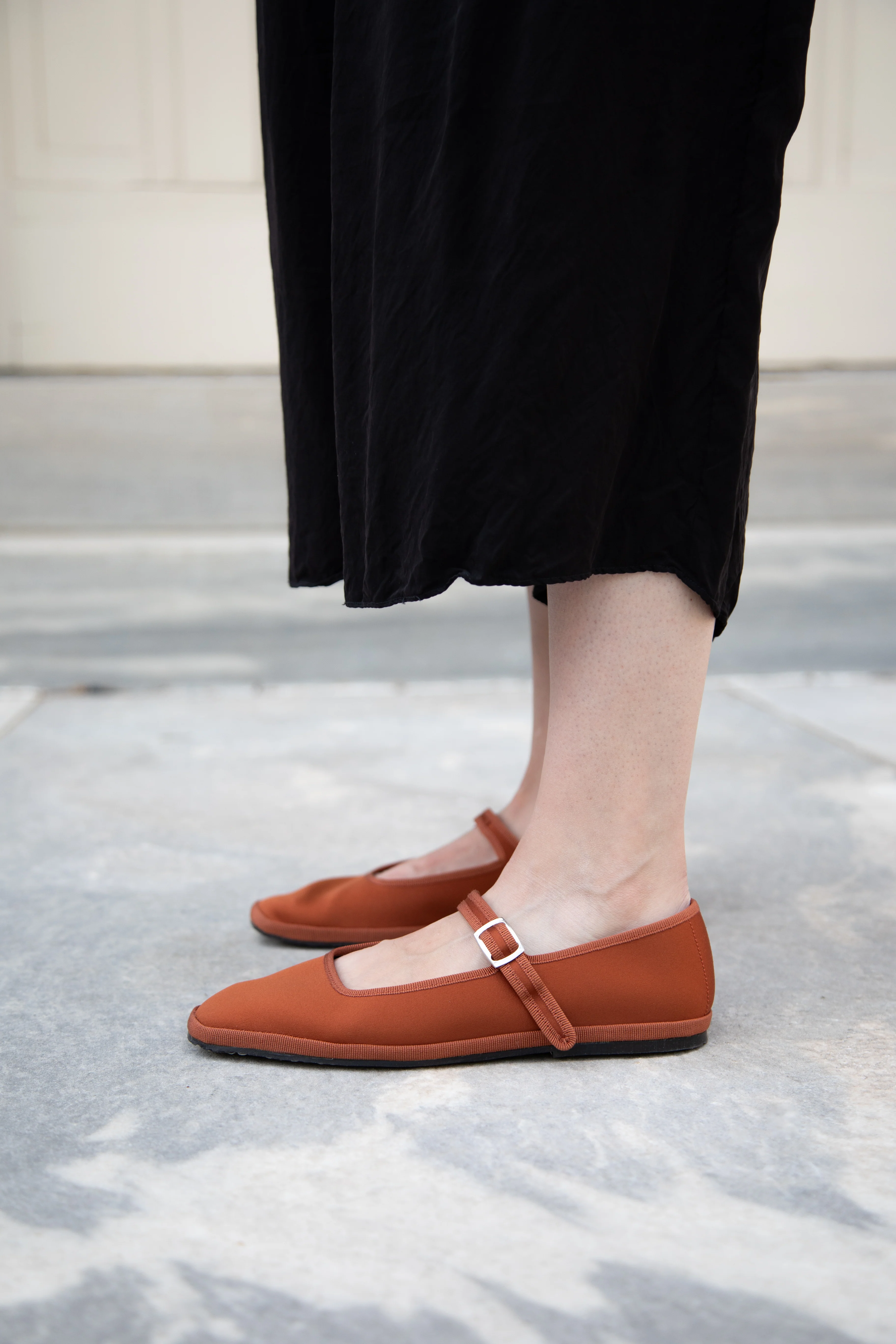 Drogheria Crivellini | Square Toe Mary Janes in Cacao Satin - Image 11
