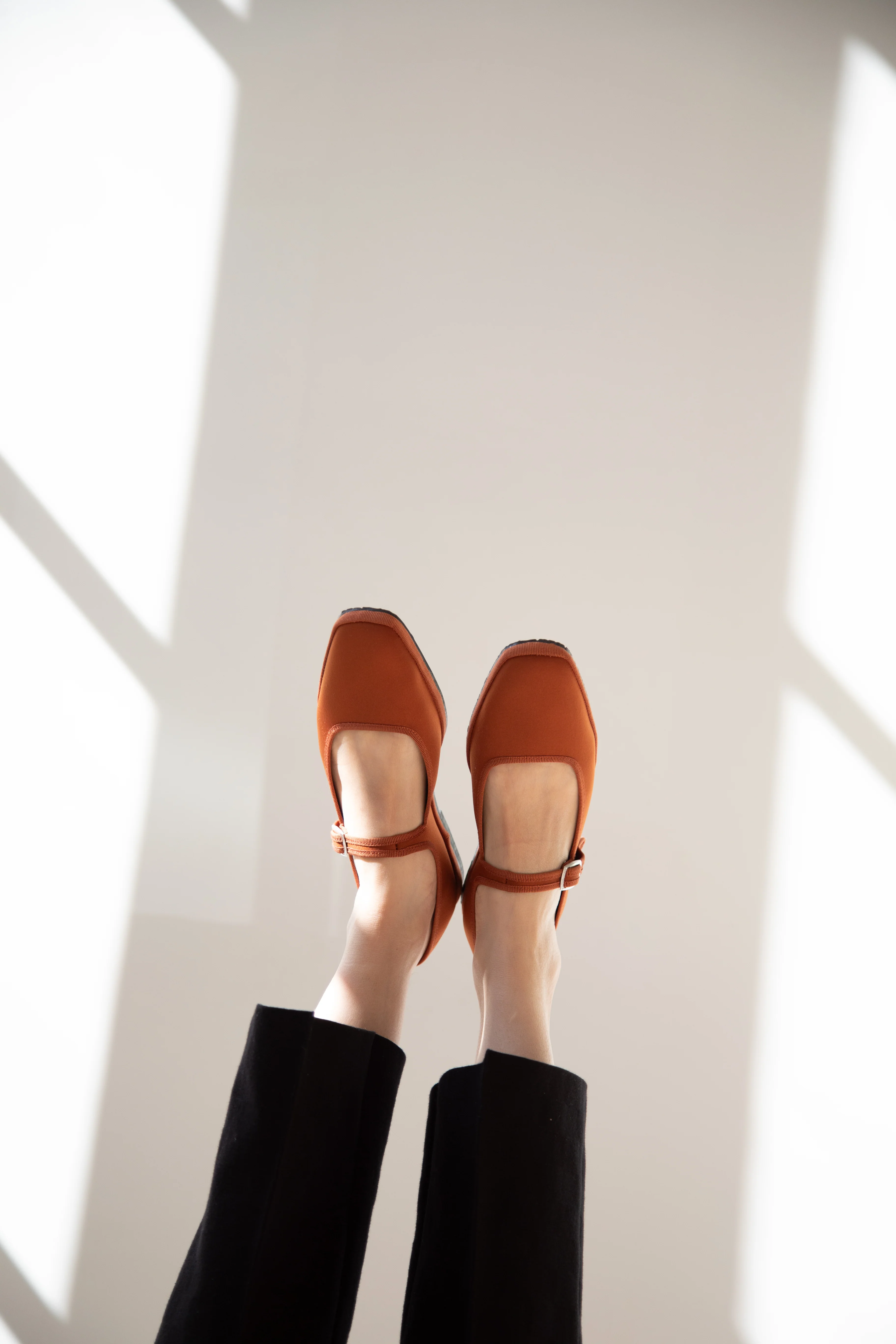 Drogheria Crivellini | Square Toe Mary Janes in Cacao Satin - Image 5