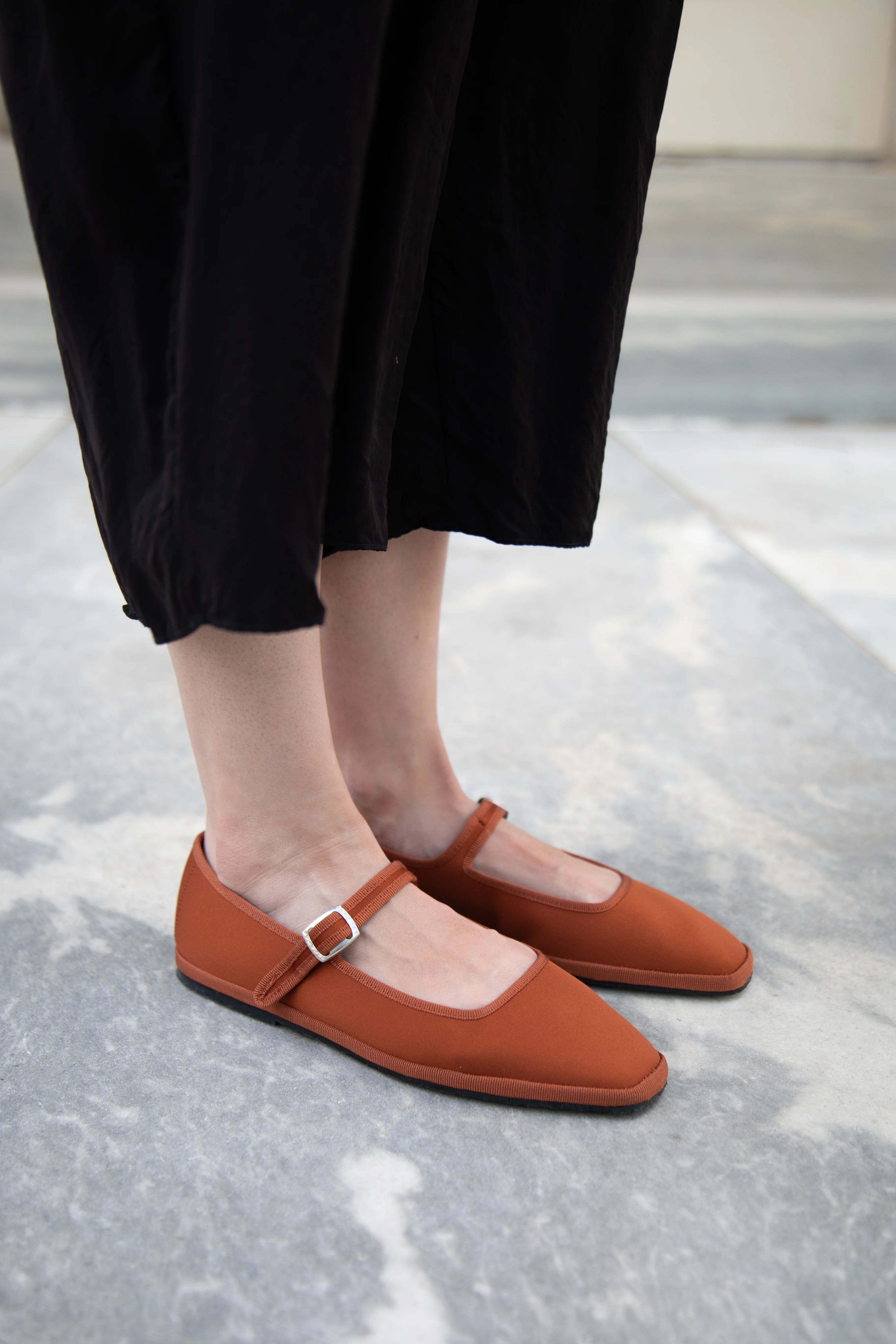 Drogheria Crivellini | Square Toe Mary Janes in Cacao Satin - Image 7