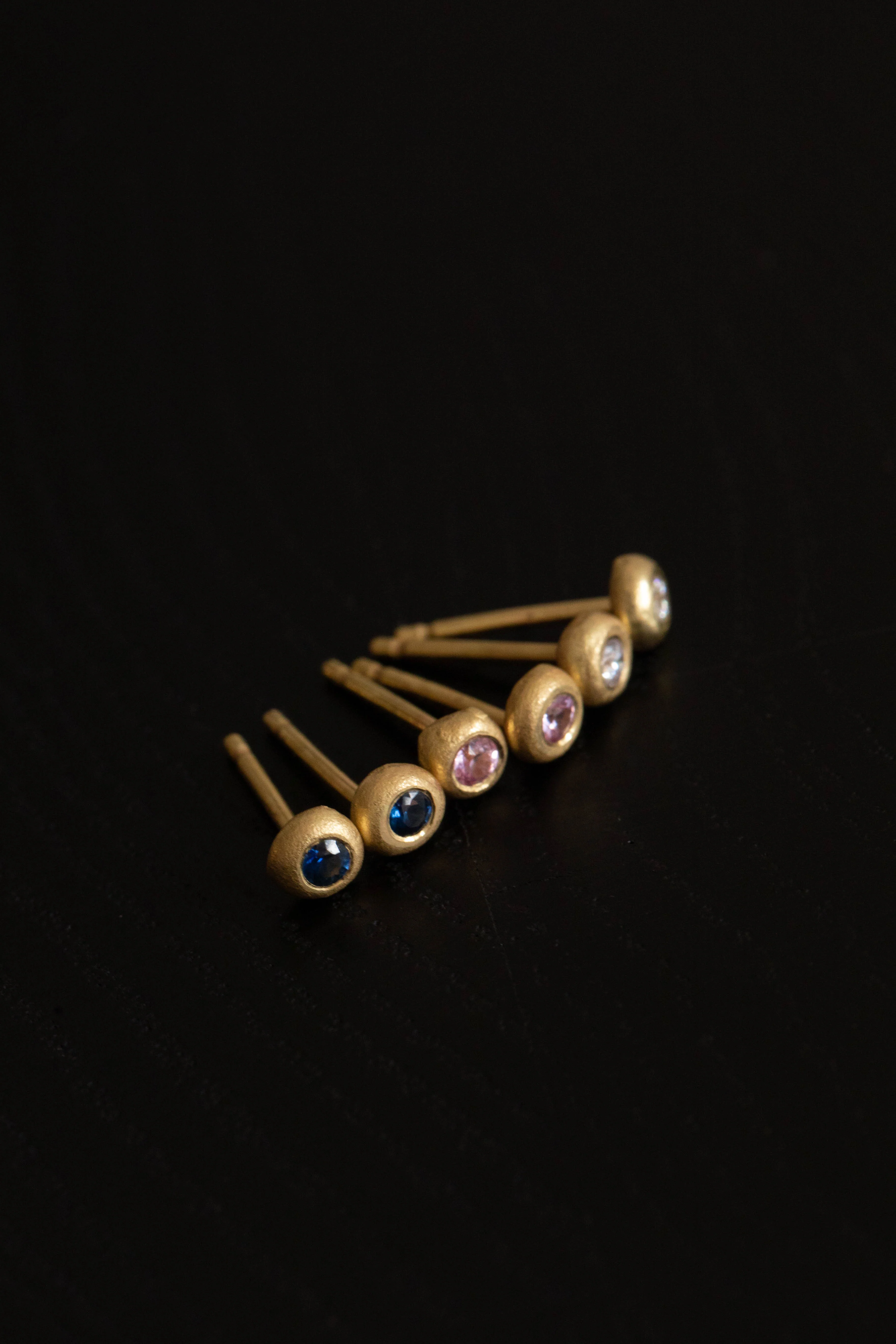 East Camp | Blue Sapphire Dot Studs - Image 7