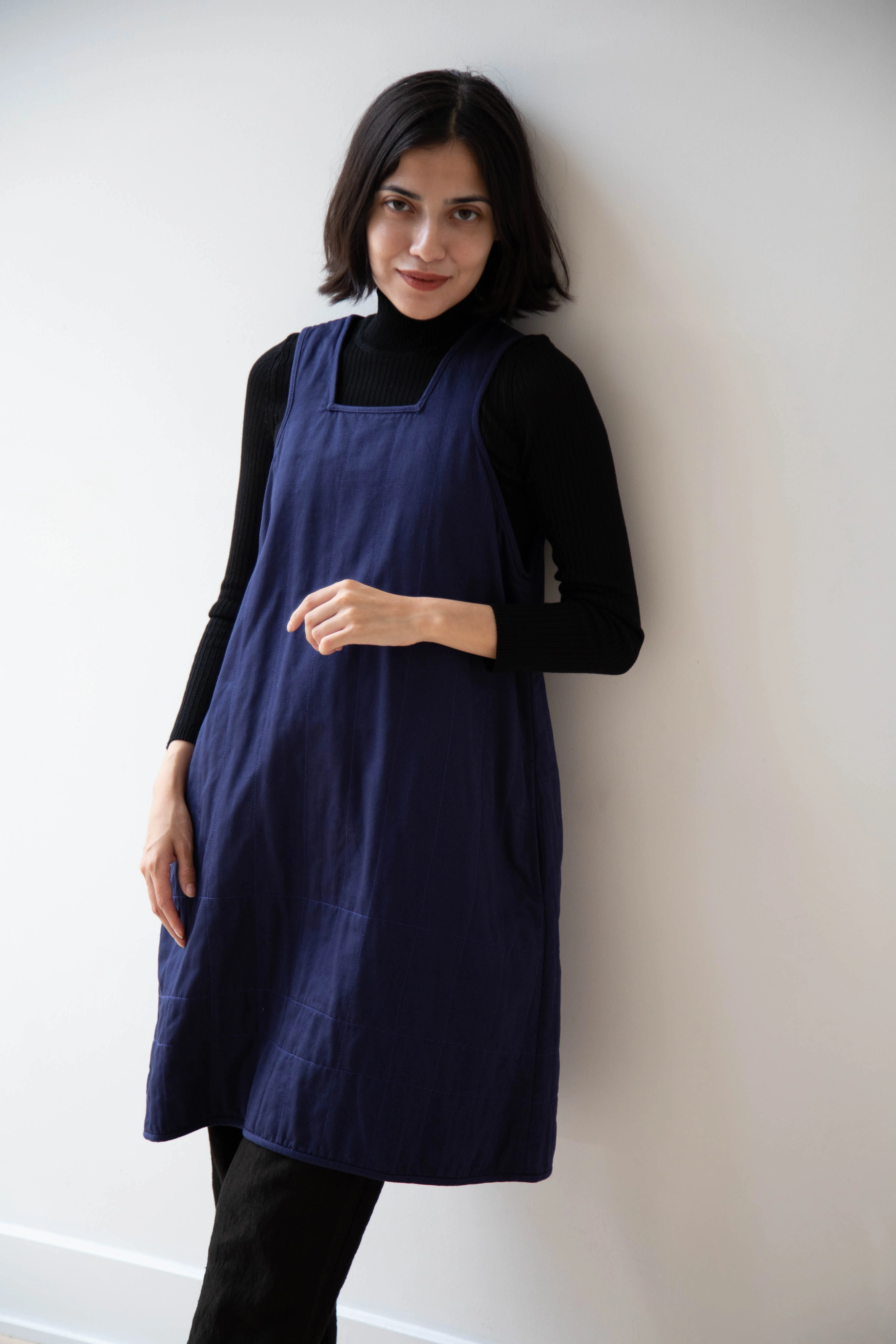 Khadi & Co. | Turmeric Dress in Indigo - Image 11