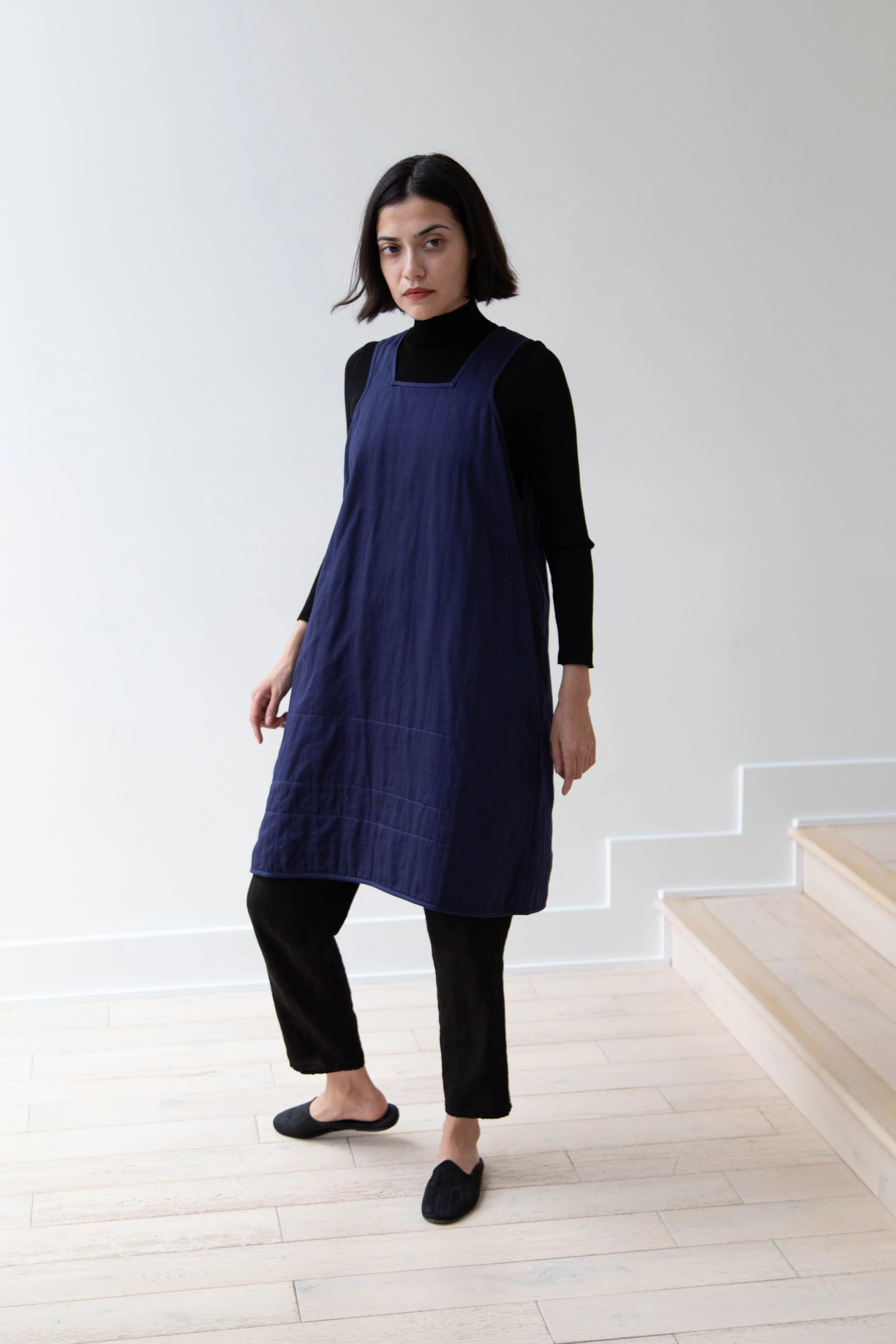 Khadi & Co. | Turmeric Dress in Indigo - Image 12